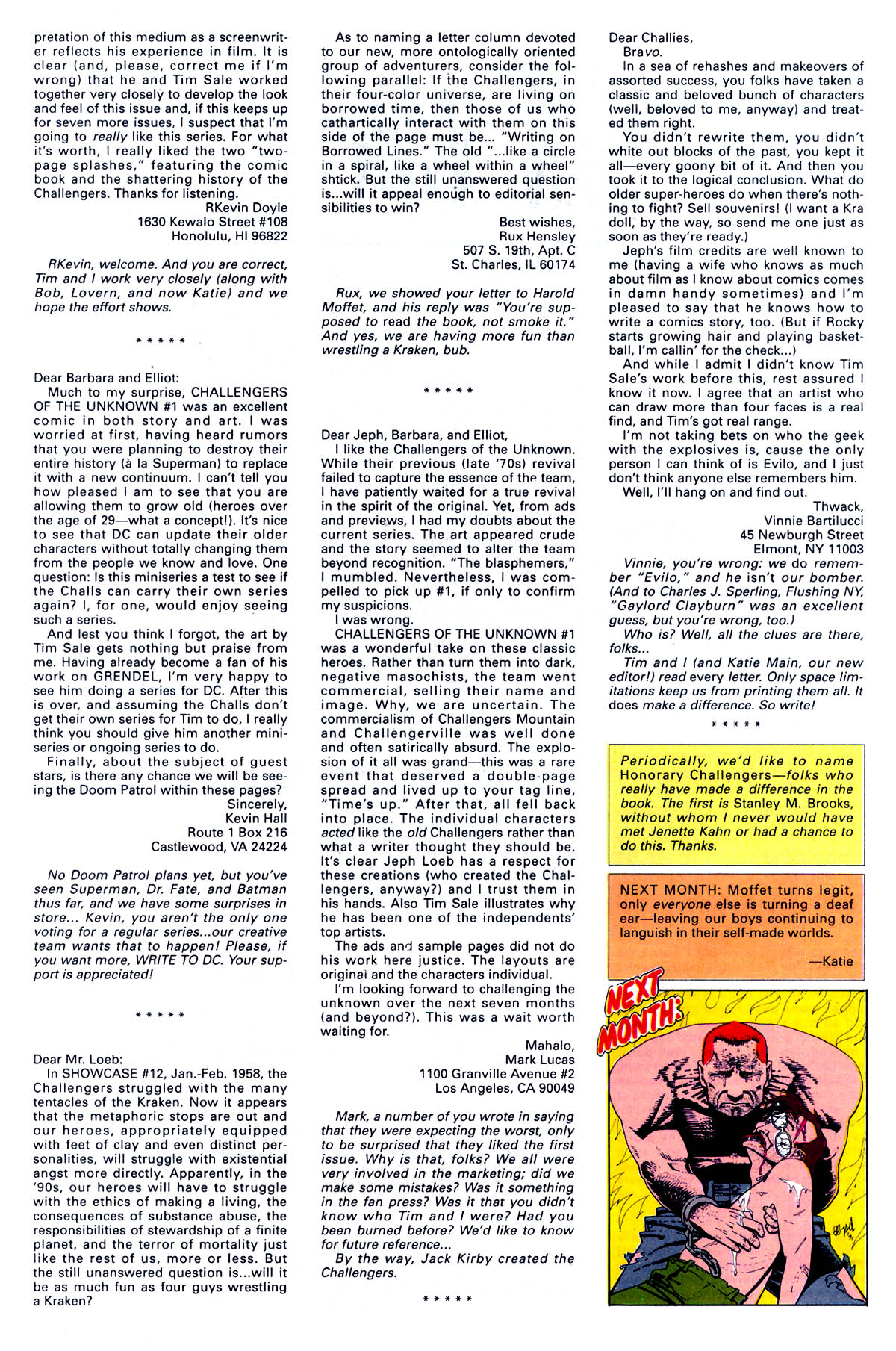 Read online Challengers of the Unknown (1991) comic -  Issue #4 - 28