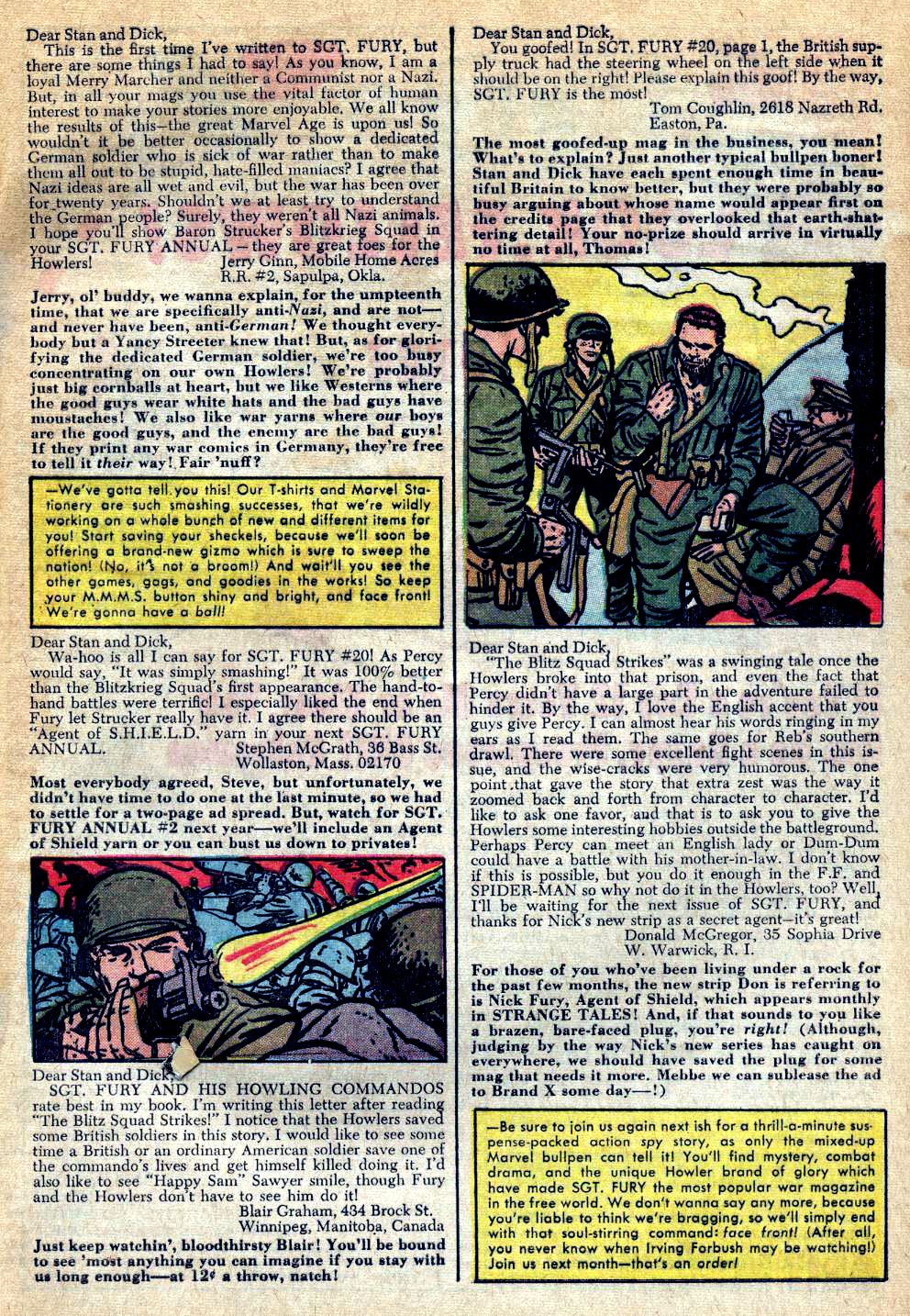 Read online Sgt. Fury comic -  Issue #24 - 33