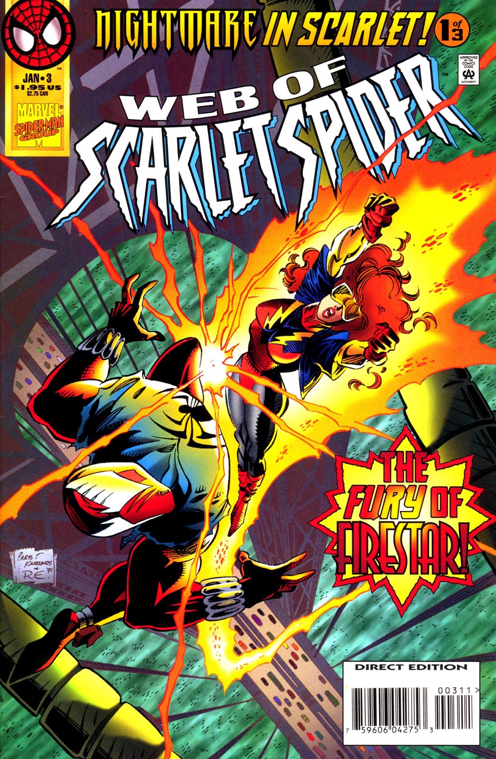 Read online Web of Scarlet Spider comic -  Issue #3 - 1