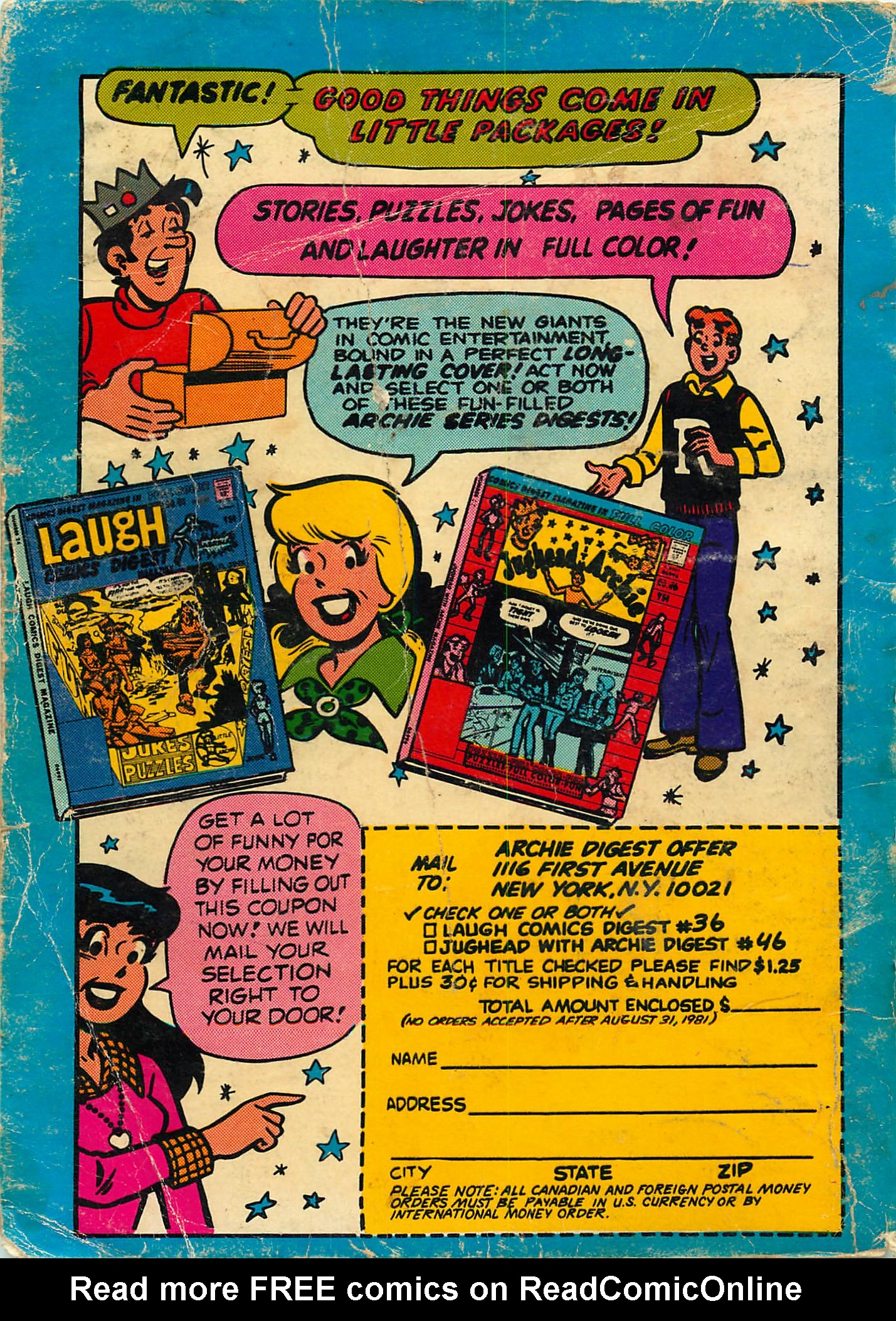 Read online Archie...Archie Andrews, Where Are You? Digest Magazine comic -  Issue #19 - 132