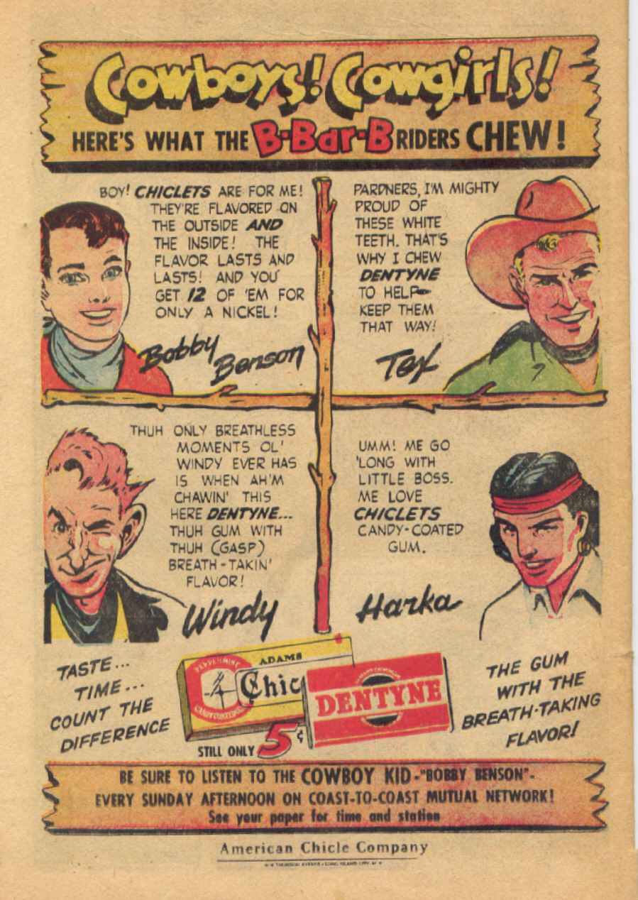 Read online Bobby Benson's B-Bar-B Riders comic -  Issue #15 - 34