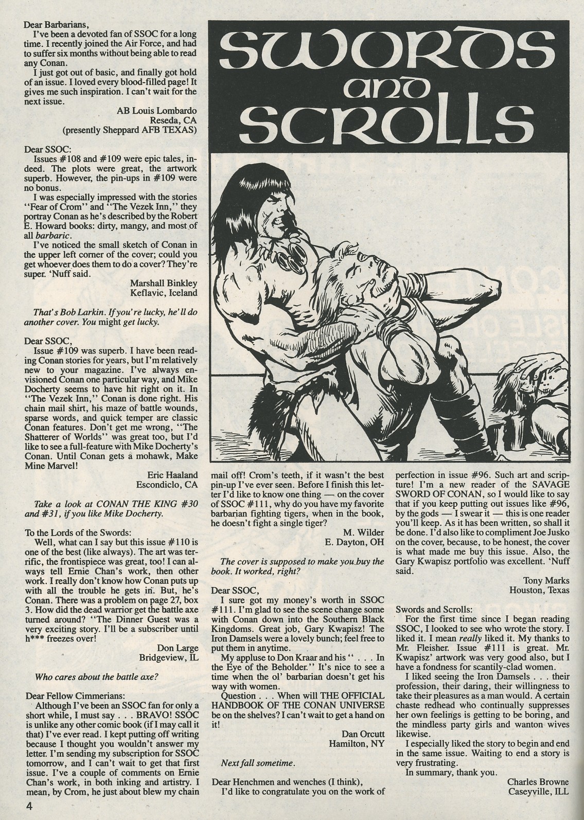 Read online The Savage Sword Of Conan comic -  Issue #115 - 4