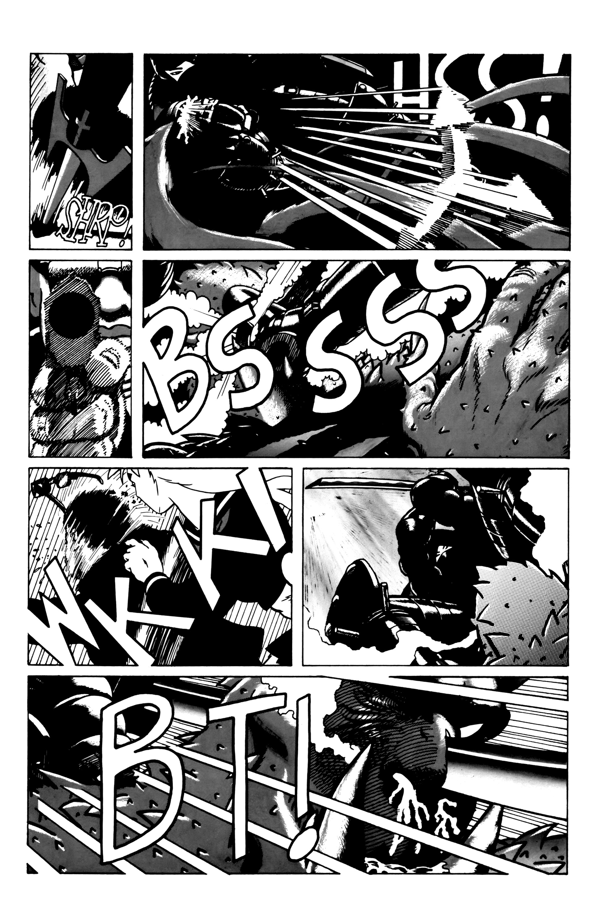 Read online Warrior Nun: Black & White comic -  Issue #7 - 23
