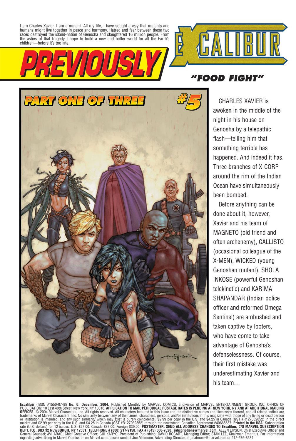 Read online Excalibur (2004) comic -  Issue #6 - 2
