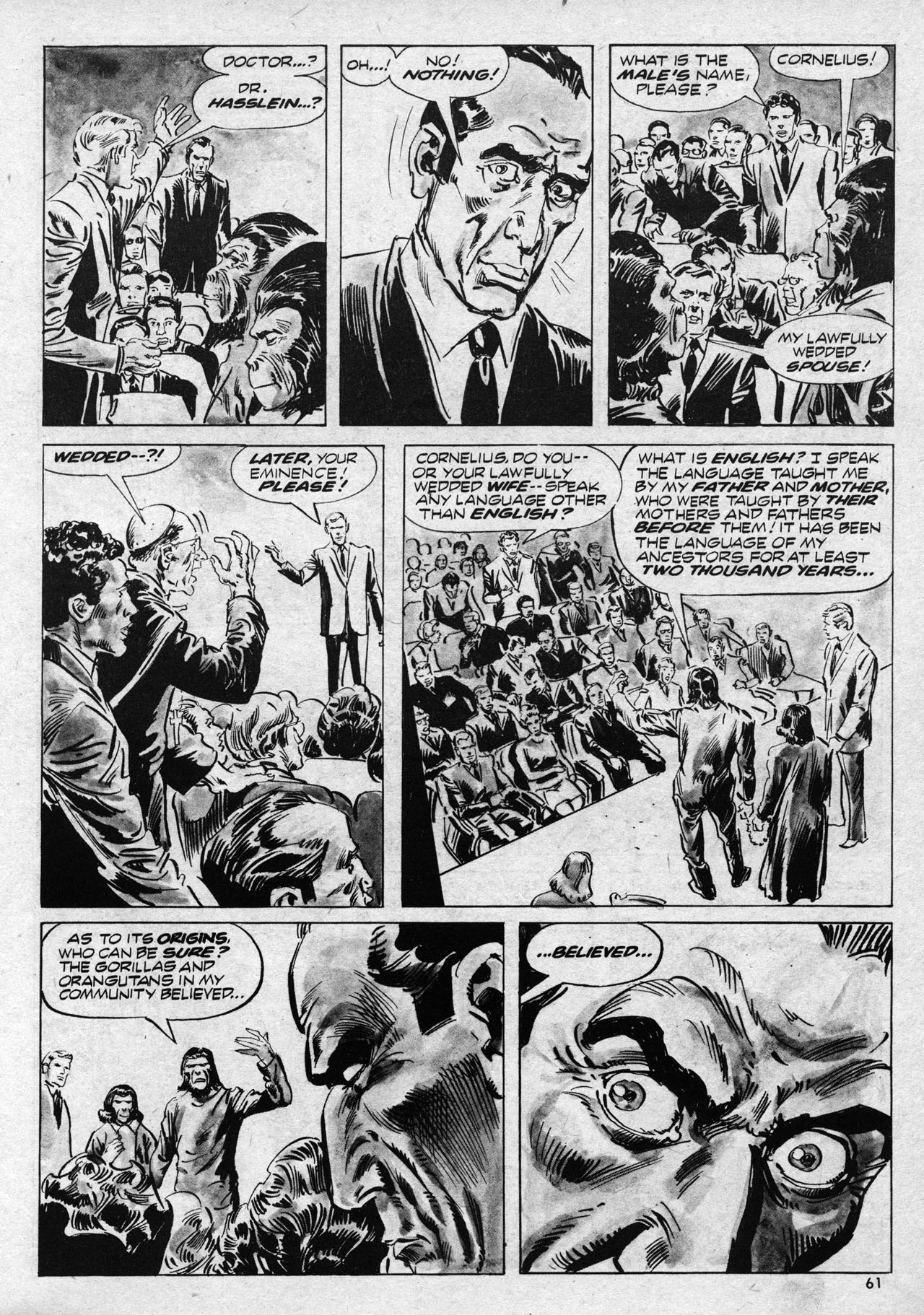 Read online Planet of the Apes comic -  Issue #13 - 61