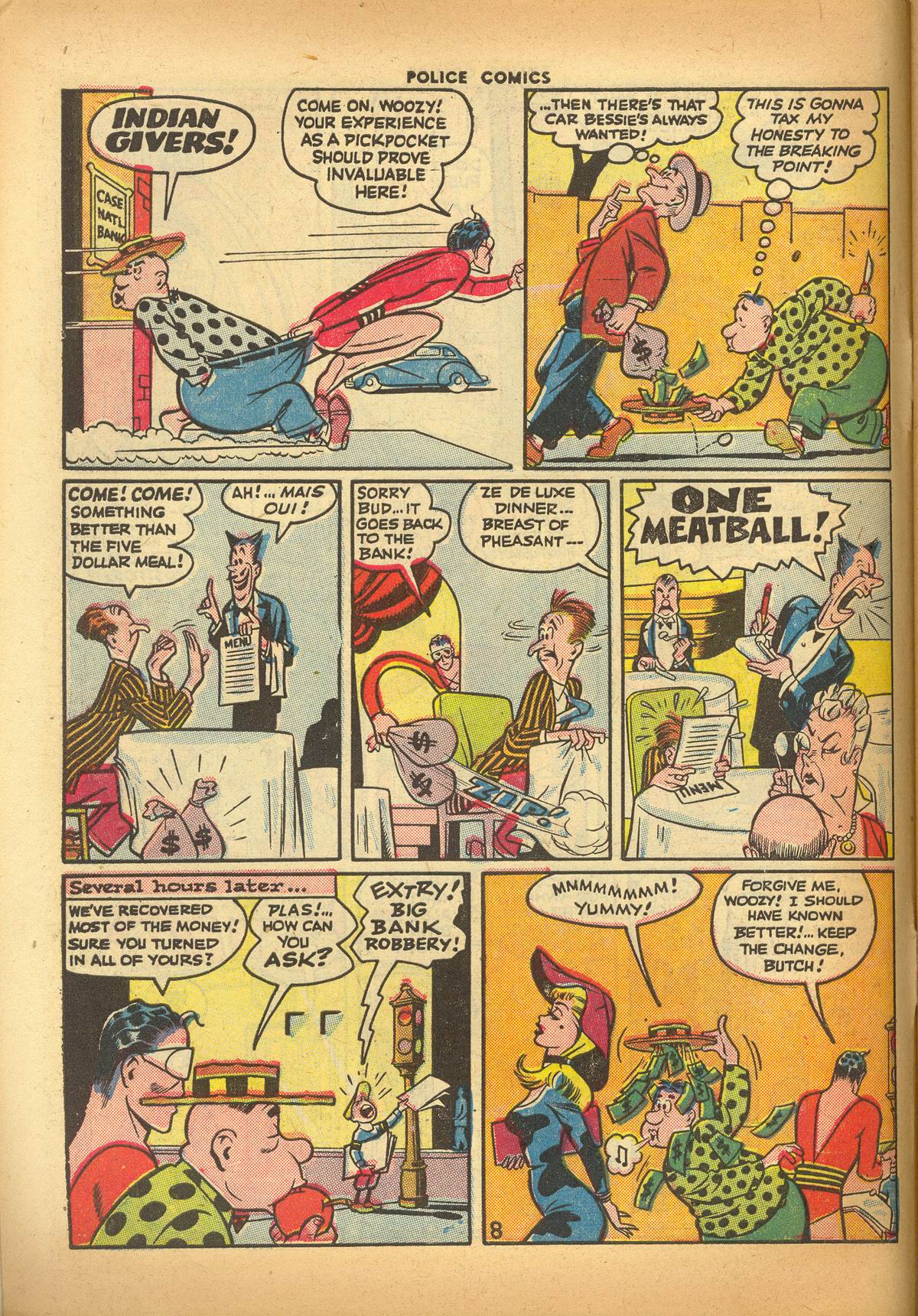 Read online Police Comics comic -  Issue #49 - 10