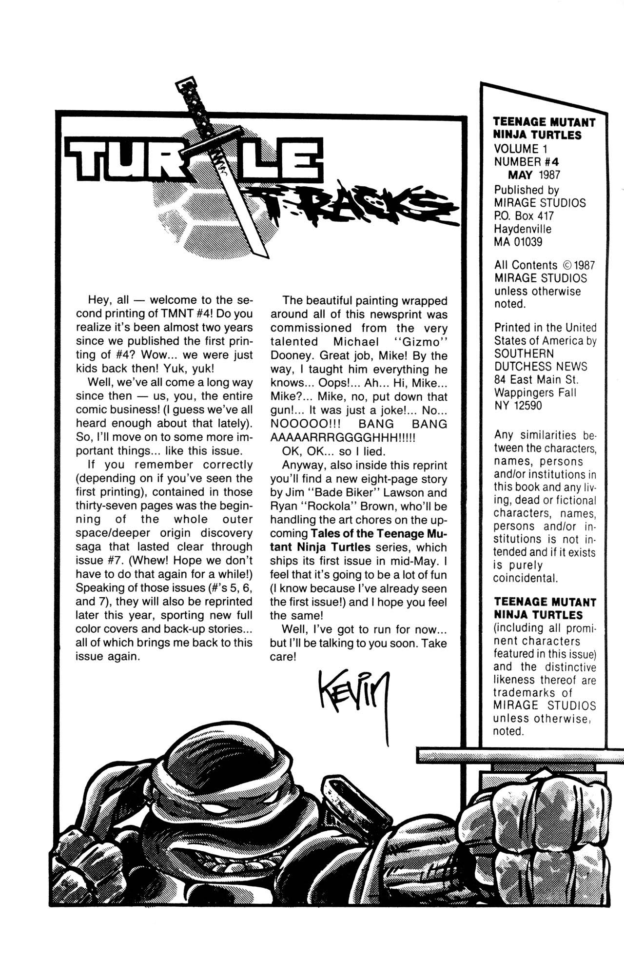 Read online Teenage Mutant Ninja Turtles (1984) comic -  Issue #4 - 2
