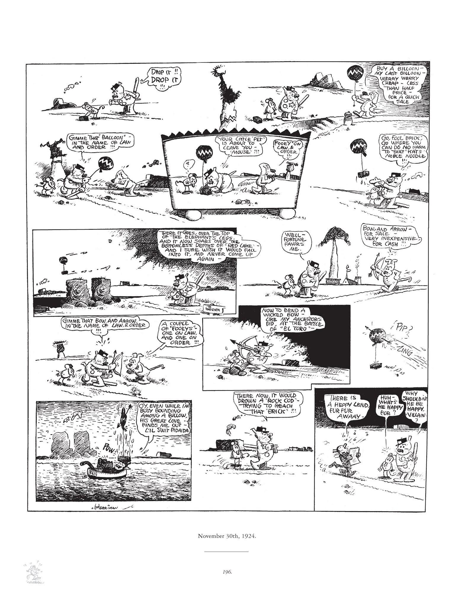 Read online Krazy & Ignatz comic -  Issue # TPB 3 - 196