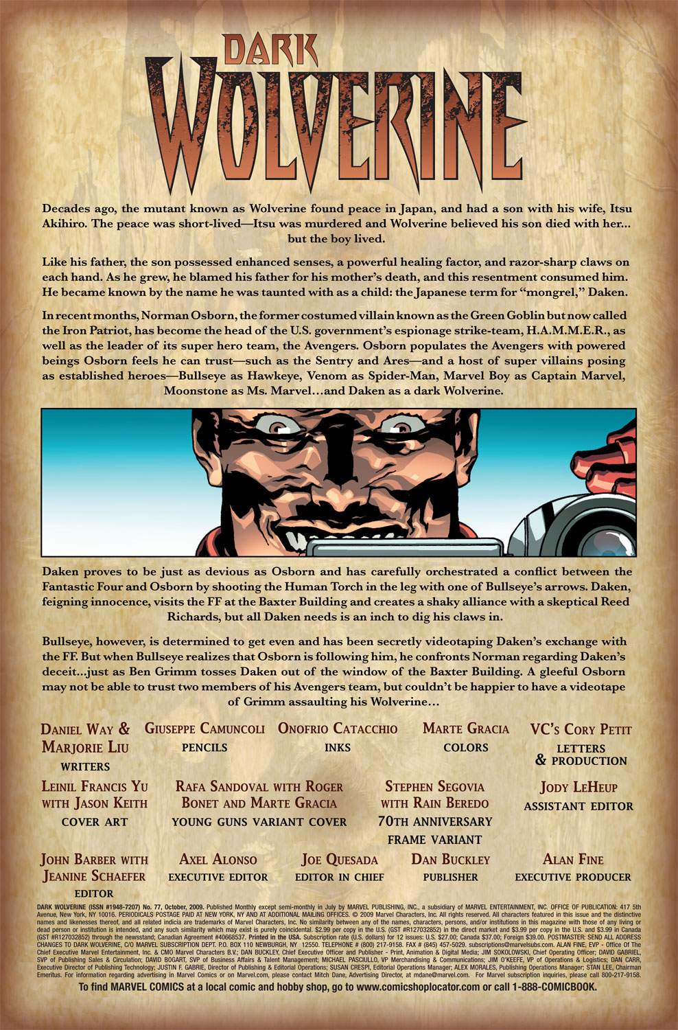 Read online Dark Wolverine comic -  Issue #77 - 2