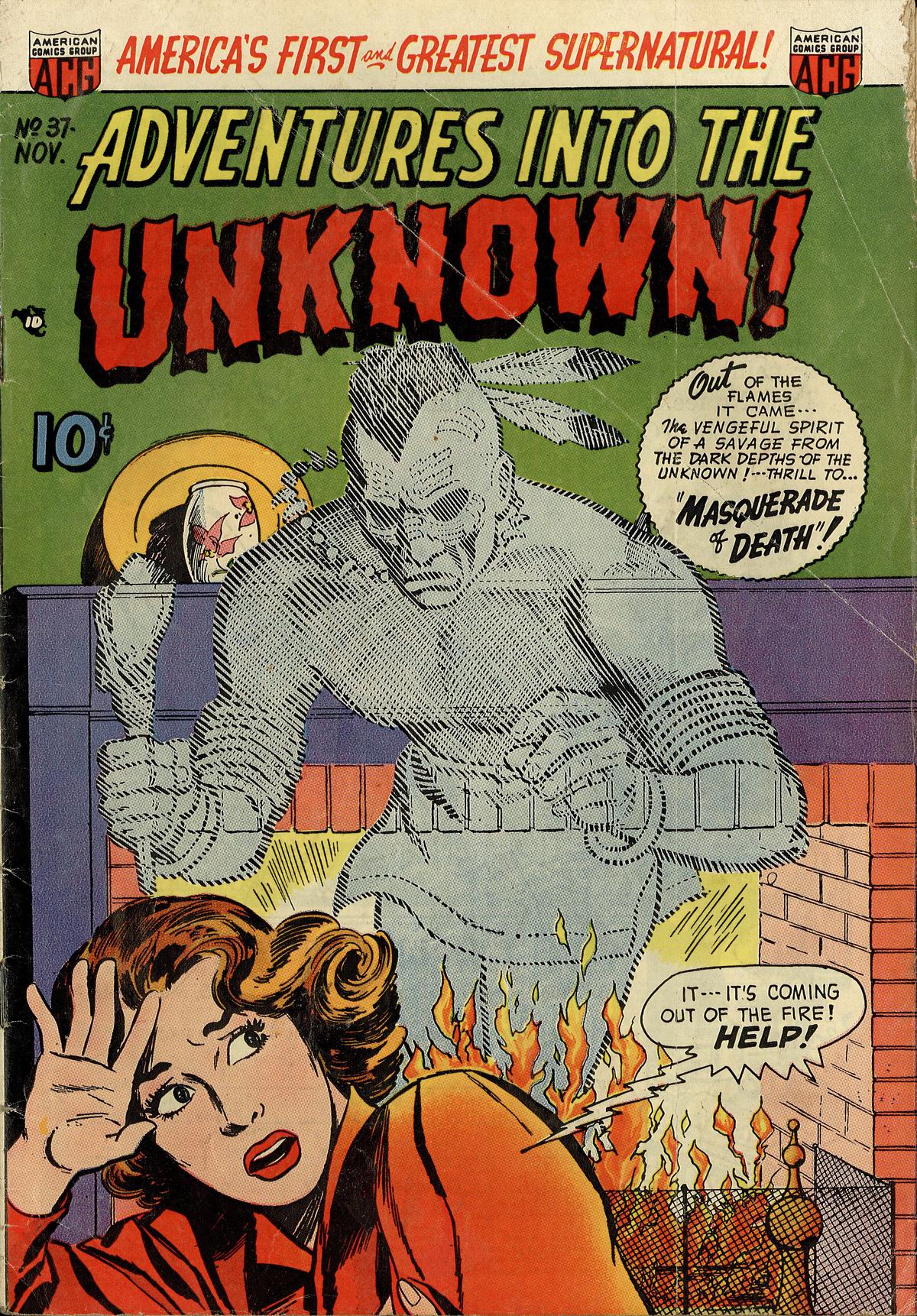 Read online Adventures Into The Unknown comic -  Issue #37 - 1