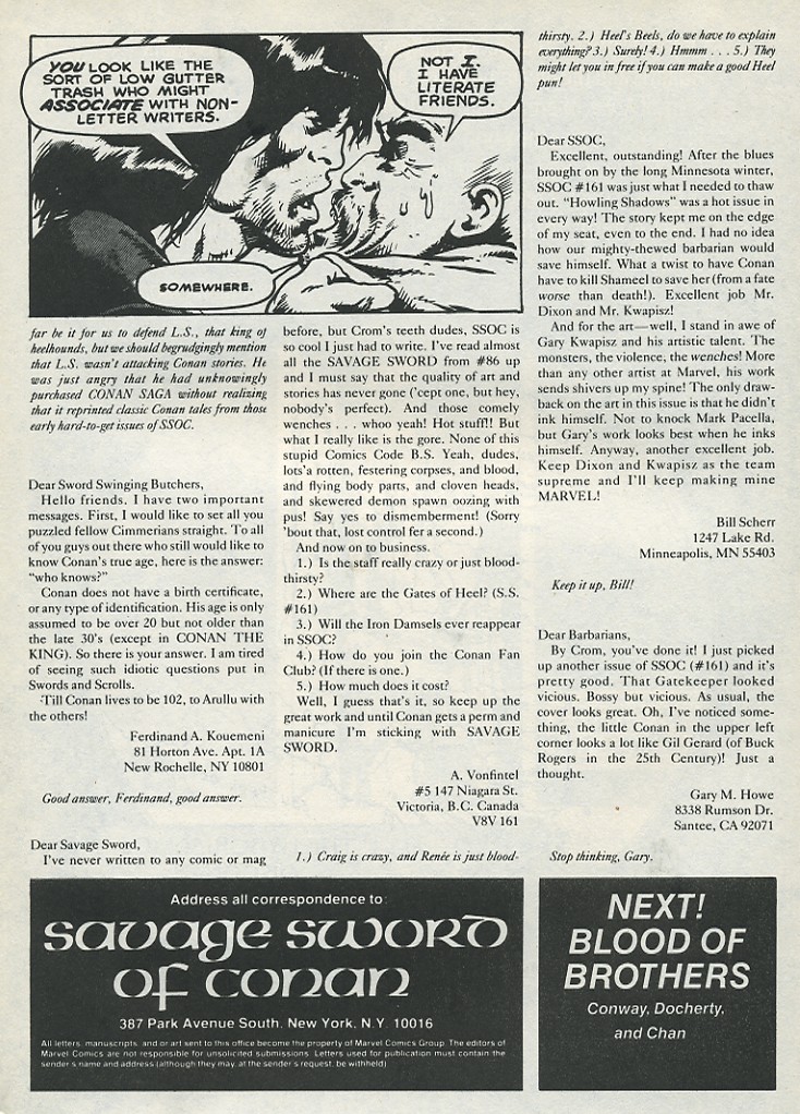 Read online The Savage Sword Of Conan comic -  Issue #165 - 5