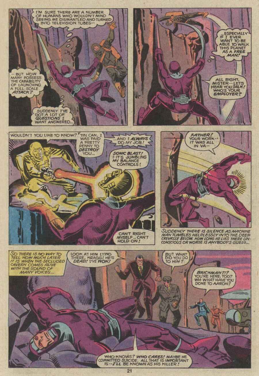 Read online Machine Man (1978) comic -  Issue #10 - 13
