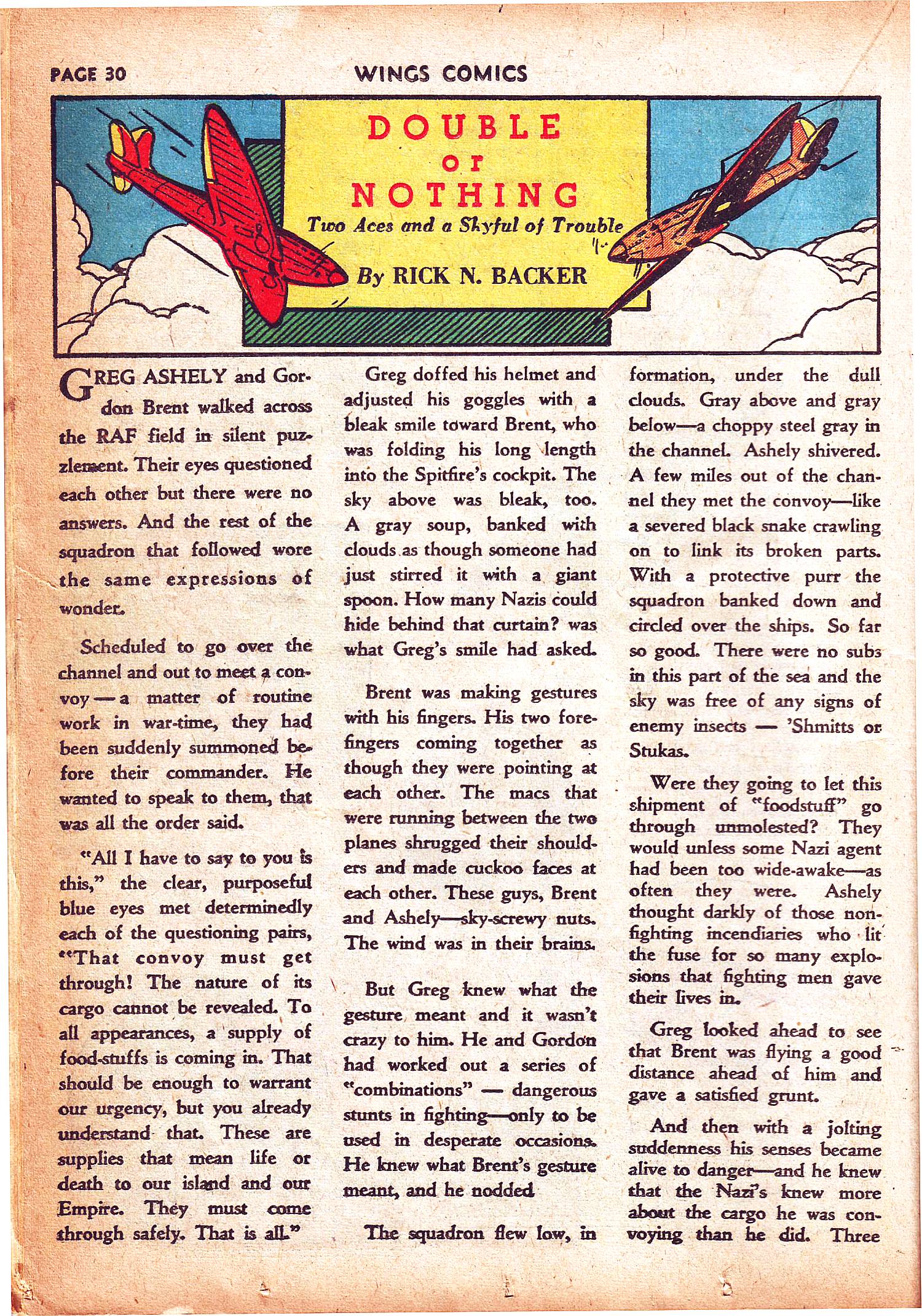 Read online Wings Comics comic -  Issue #3 - 32