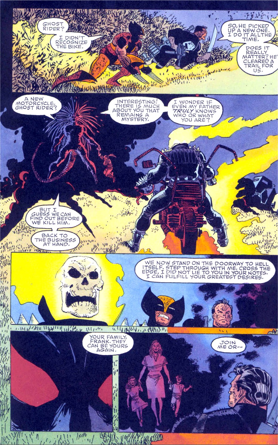 Read online Ghost Rider; Wolverine; Punisher: Hearts of Darkness comic -  Issue # Full - 35