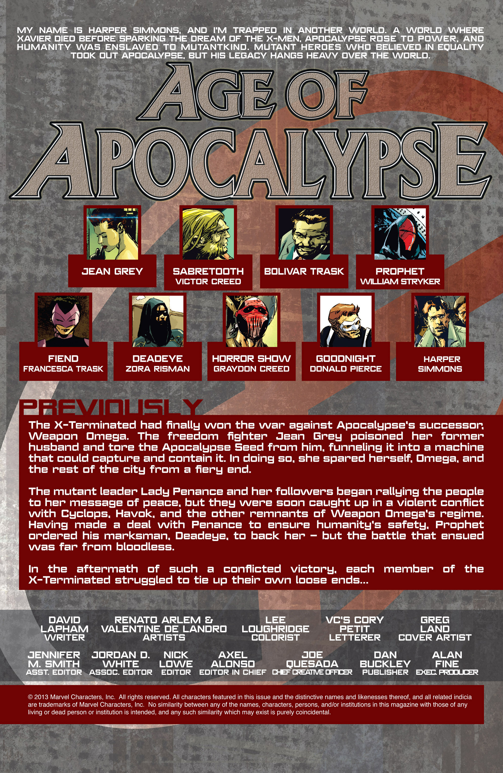 Read online Age of Apocalypse (2012) comic -  Issue #13 - 2