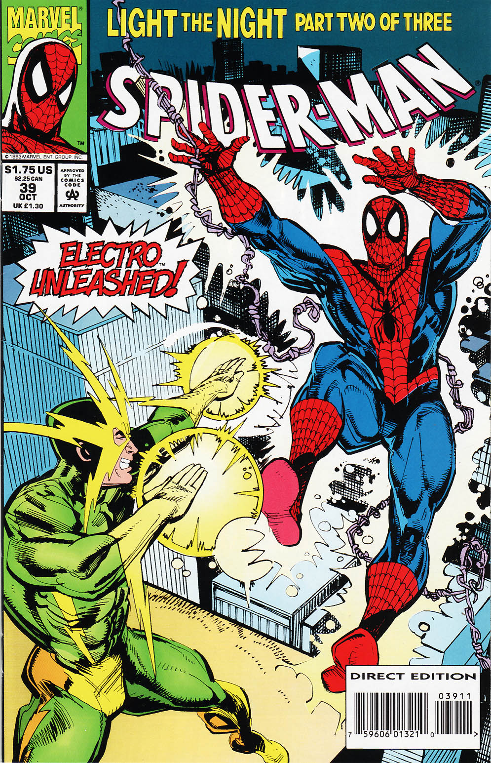 Read online Spider-Man (1990) comic -  Issue #39 - Light The Night Part 2 of 3 - 1