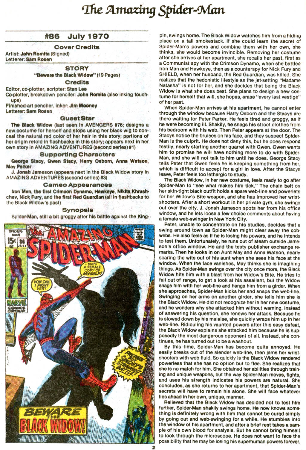 Read online The Official Marvel Index to The Amazing Spider-Man comic -  Issue #4 - 4