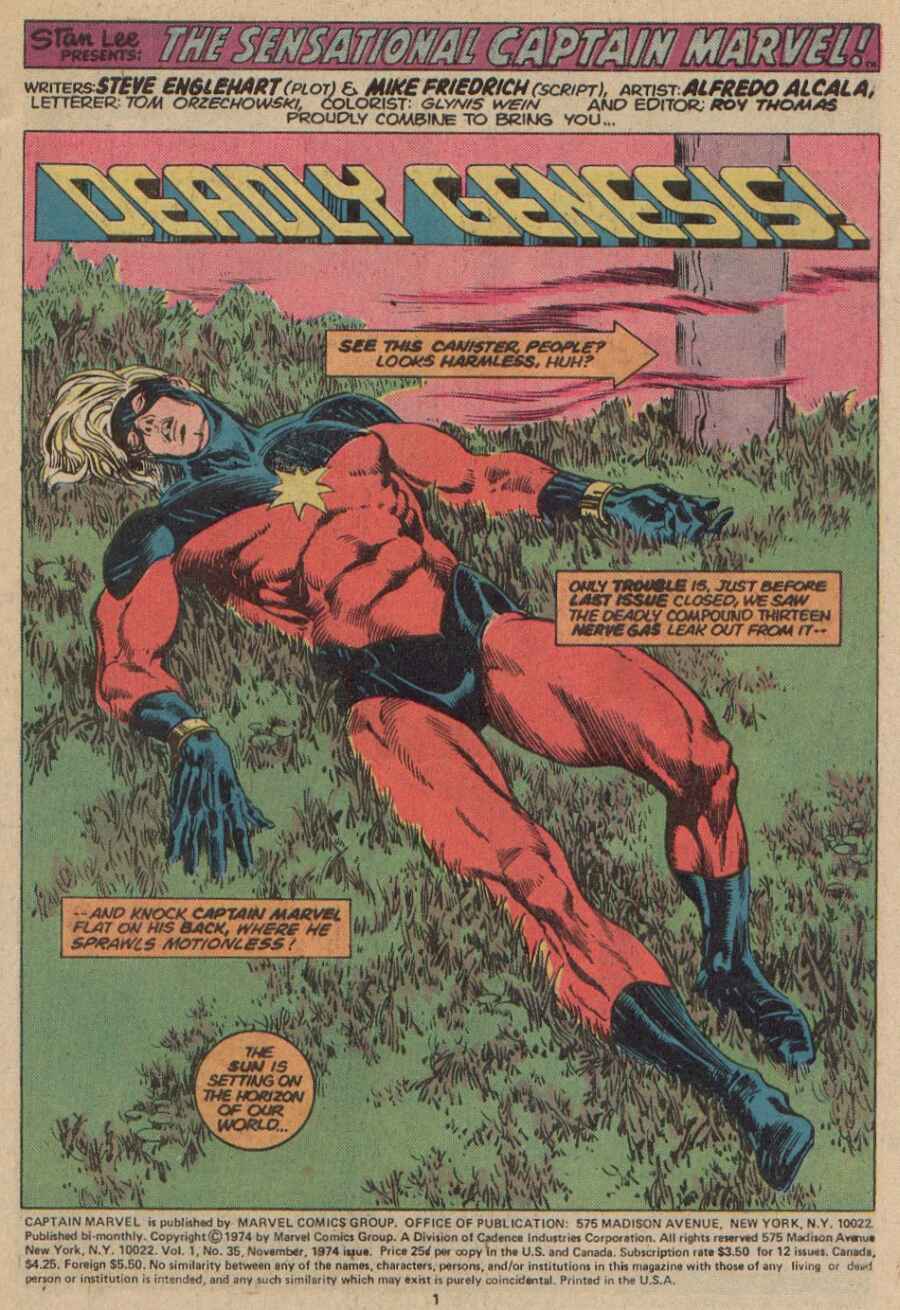 Read online Captain Marvel (1968) comic -  Issue #35 - 2