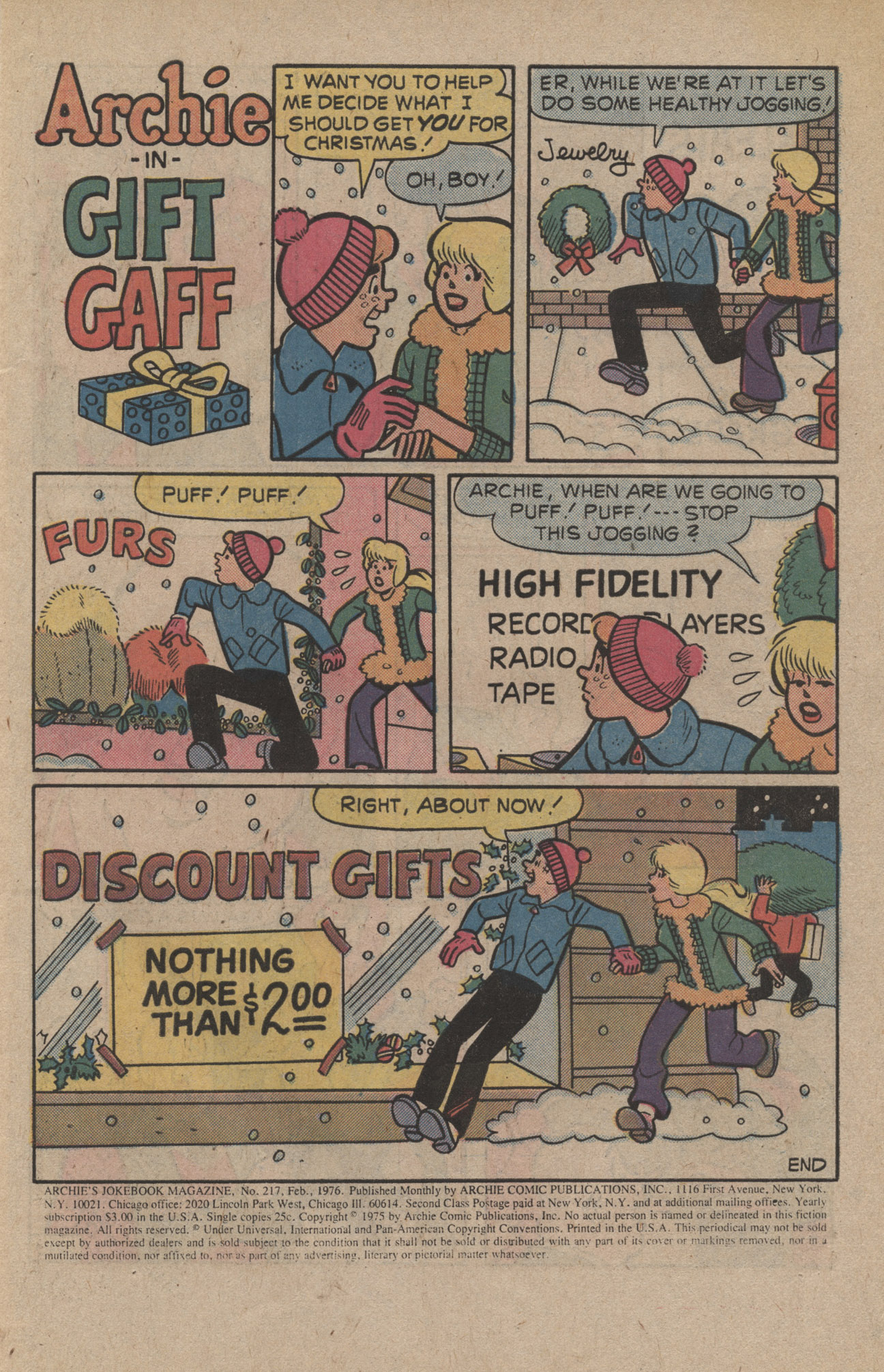 Read online Archie's Joke Book Magazine comic -  Issue #217 - 3