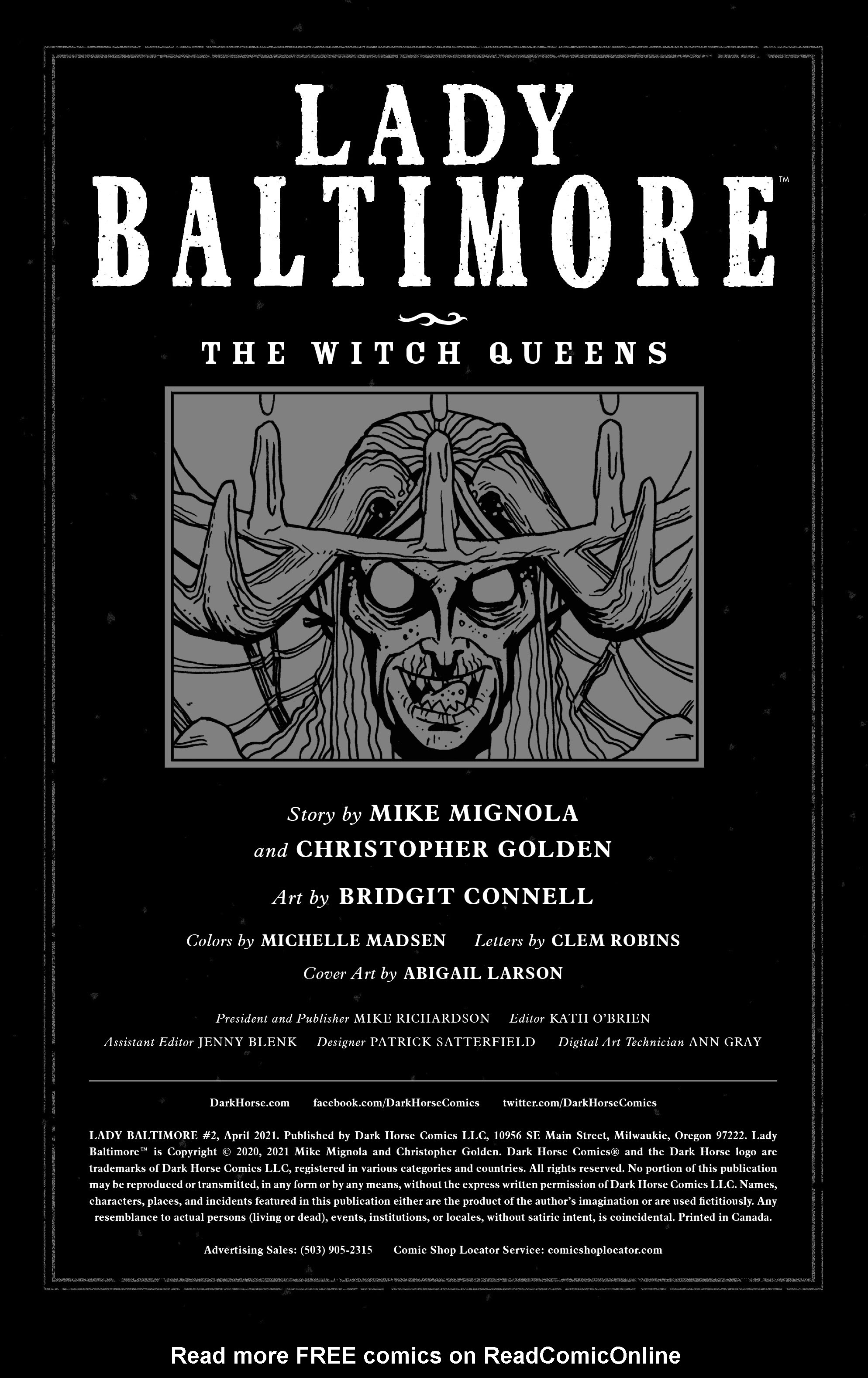 Read online Lady Baltimore: The Witch Queens comic -  Issue #2 - 2