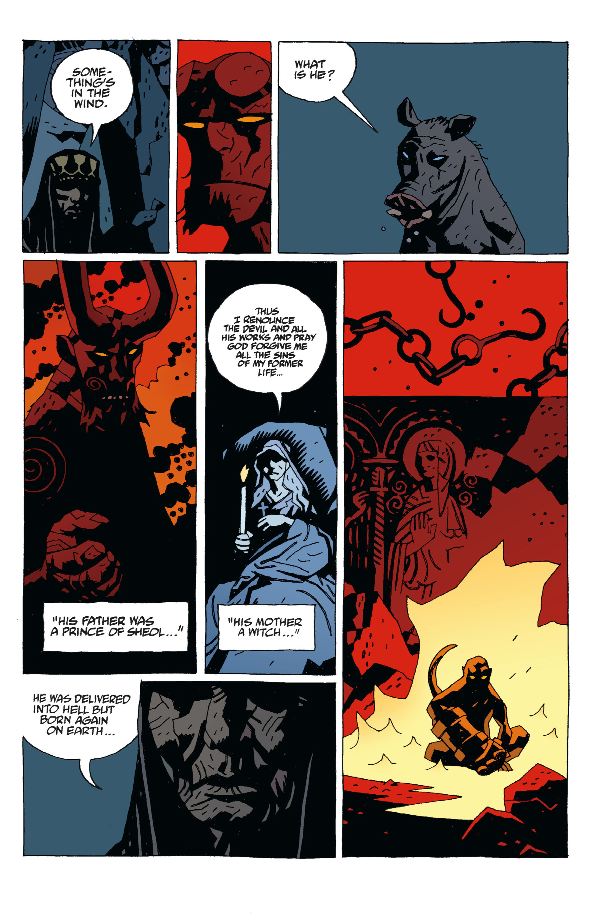 Read online Hellboy comic -  Issue #6 - 129