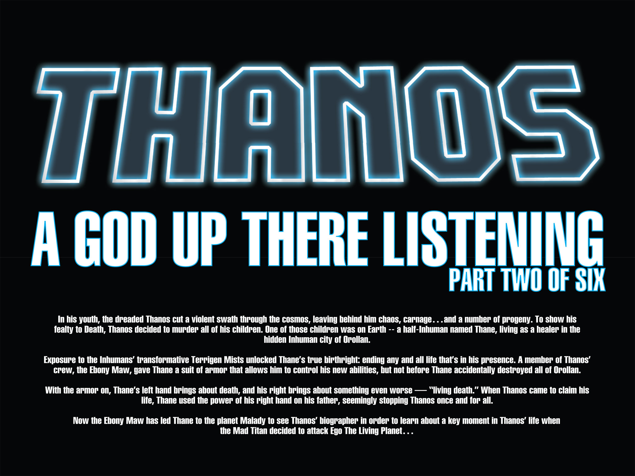 Read online Thanos: A God Up There Listening comic -  Issue # TPB - 91