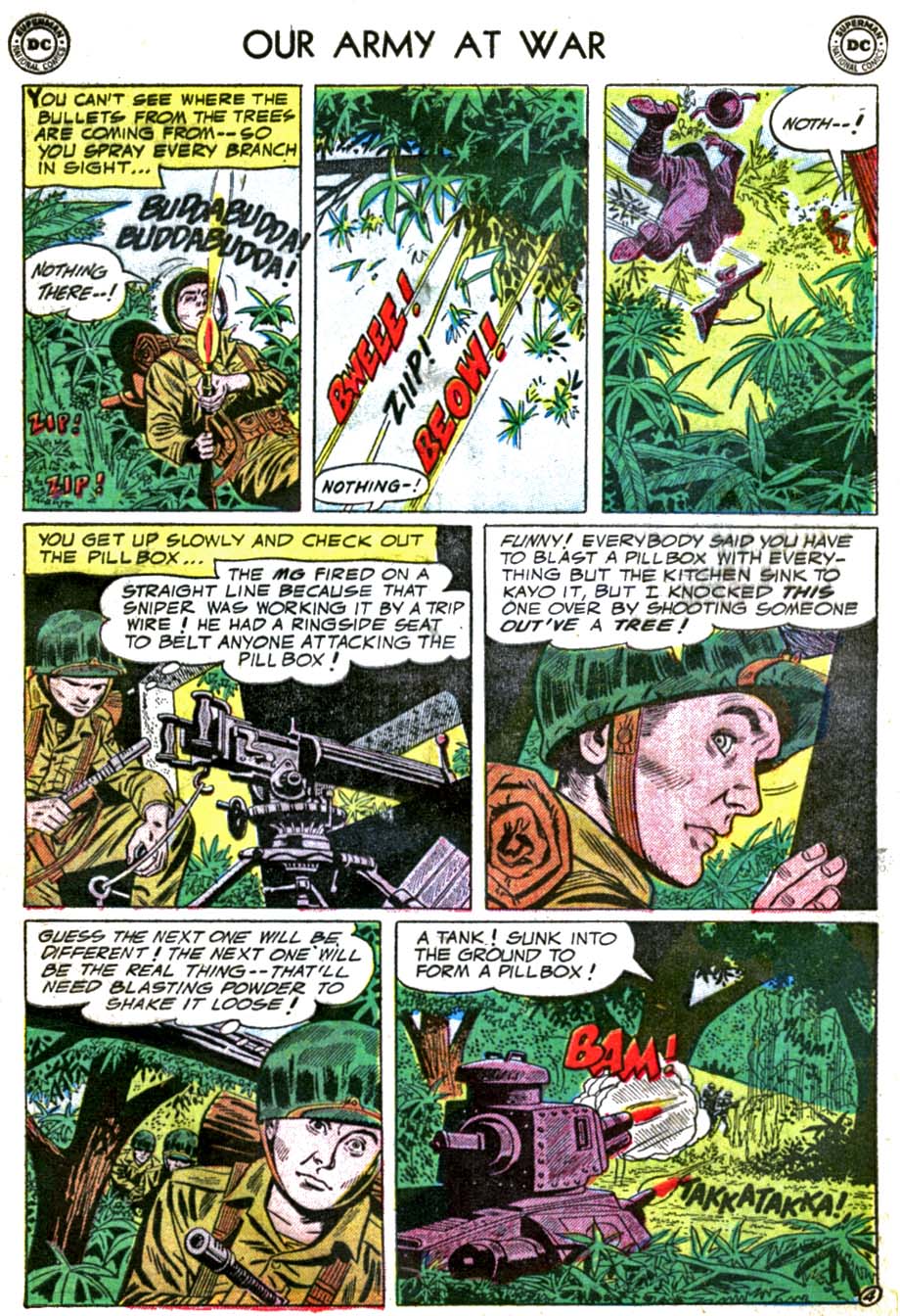 Read online Our Army at War (1952) comic -  Issue #38 - 6