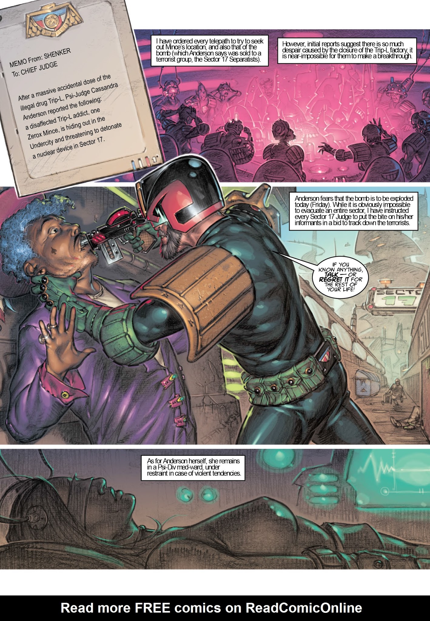 Read online Judge Anderson: The Psi Files comic -  Issue # TPB 5 - 215