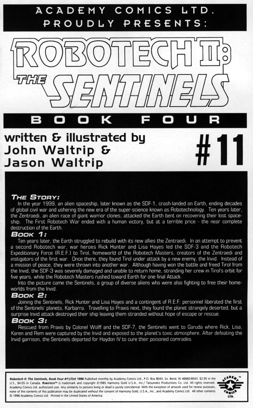 <{ $series->title }} issue Robotech II: The Sentinels Book 4 Issue #11 - Page 2