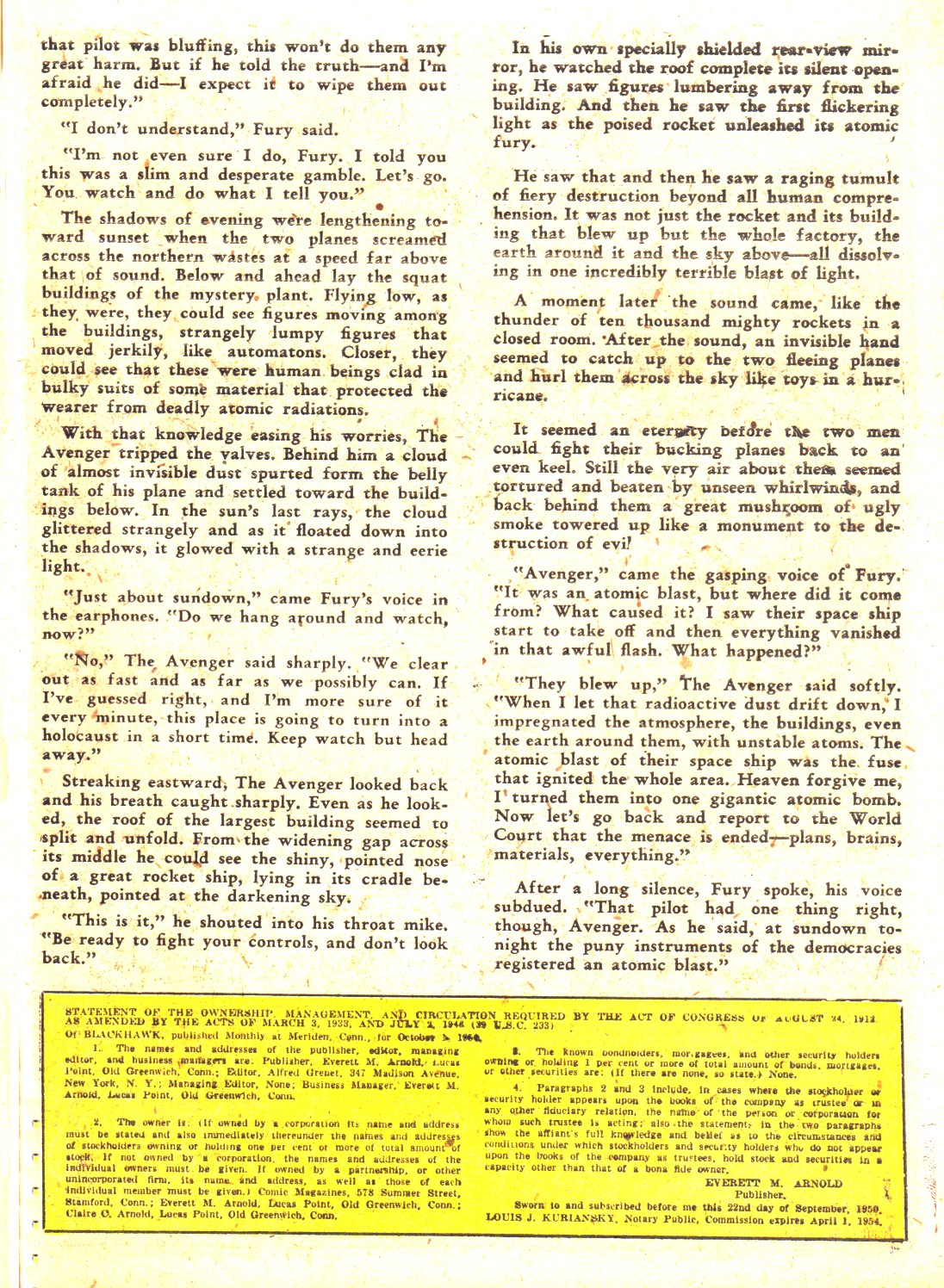 Read online Blackhawk (1957) comic -  Issue #37 - 41