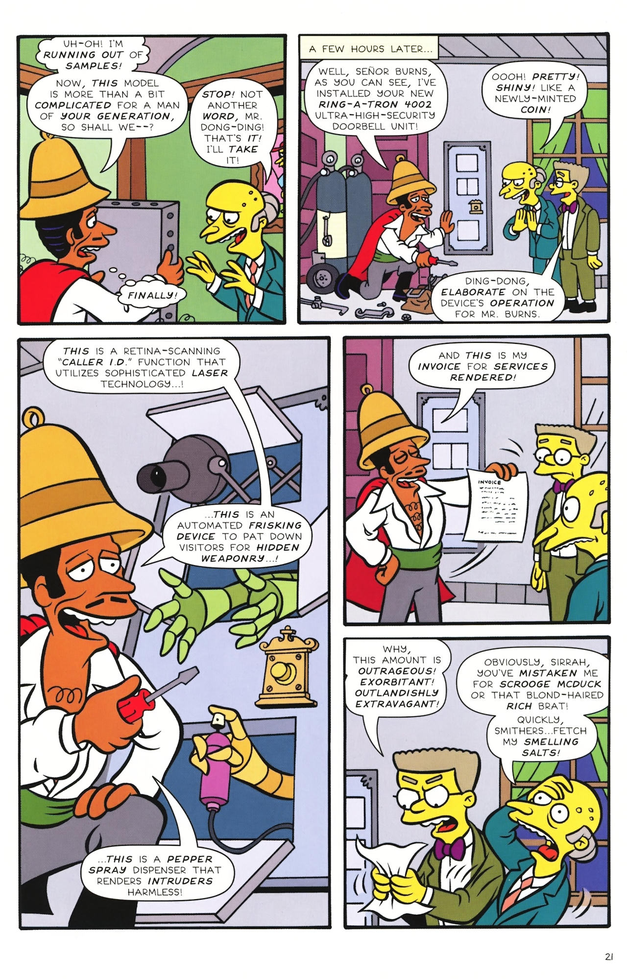 Read online Bongo Comics Presents Simpsons Super Spectacular comic -  Issue #8 - 22