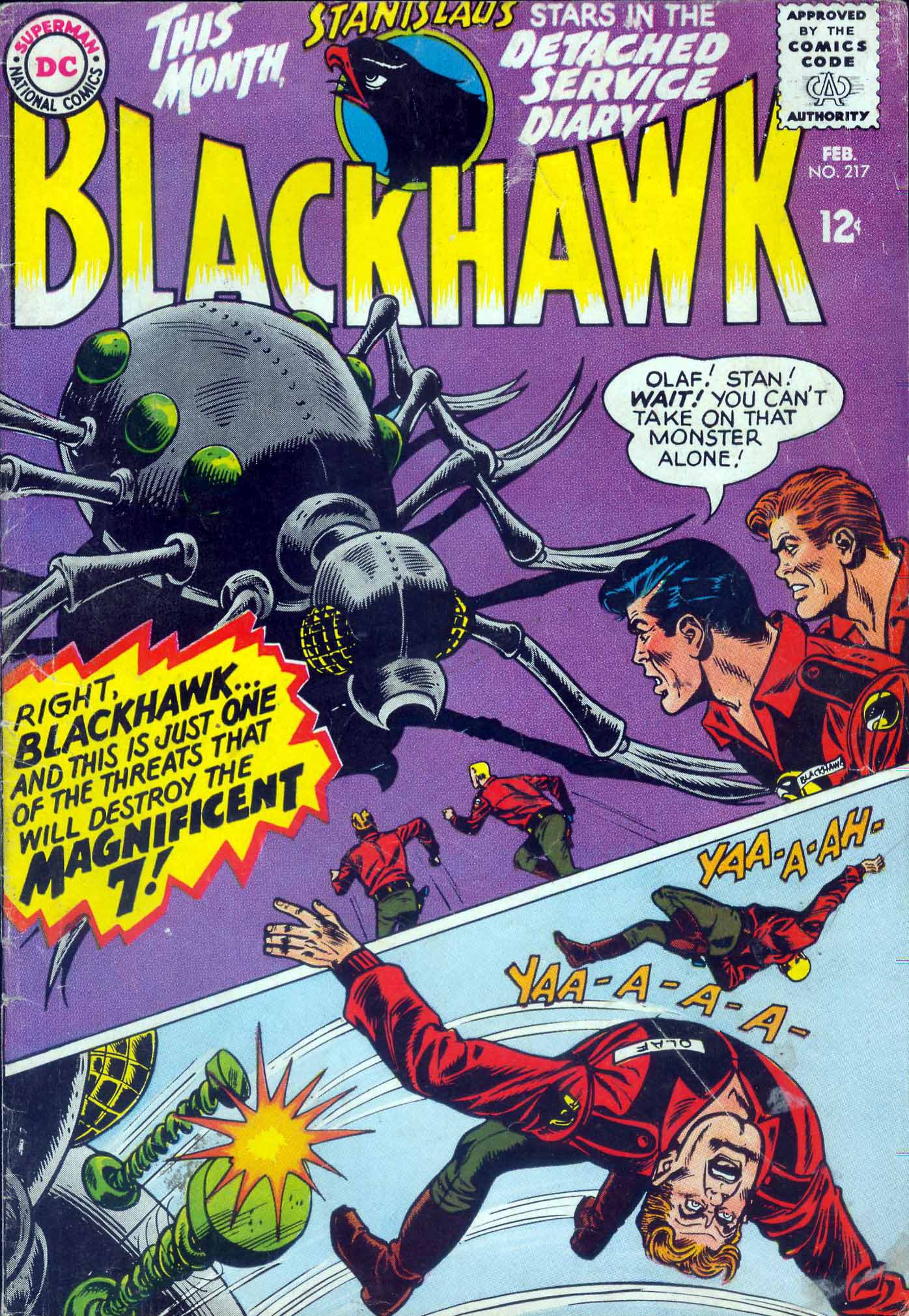 Read online Blackhawk (1957) comic -  Issue #217 - 1