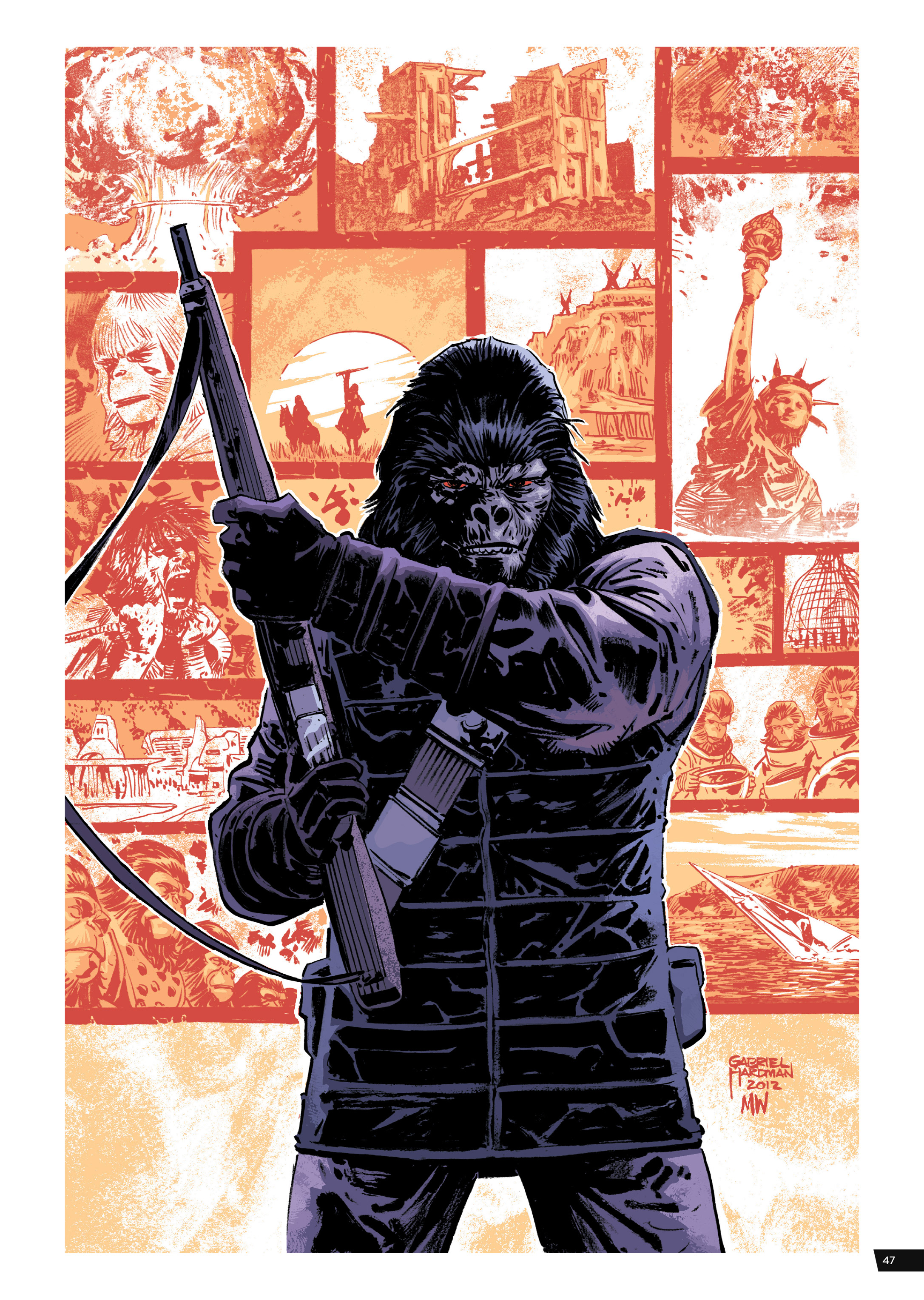 Read online Planet of the Apes Artist Tribute comic -  Issue # TPB - 47