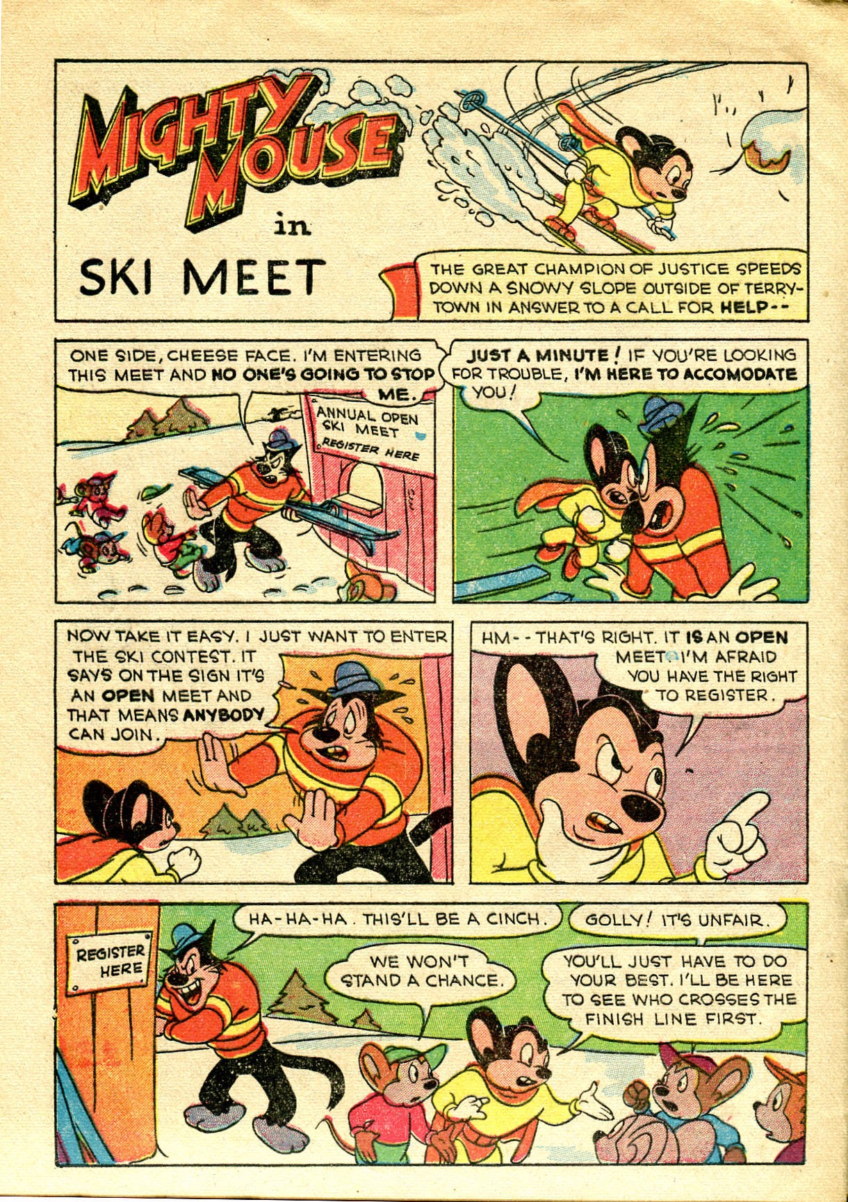 Read online Paul Terry's Mighty Mouse Comics comic -  Issue #10 - 20