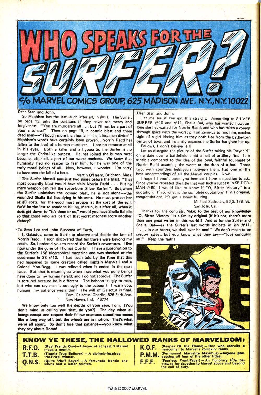 Read online Silver Surfer (1968) comic -  Issue #15 - 32