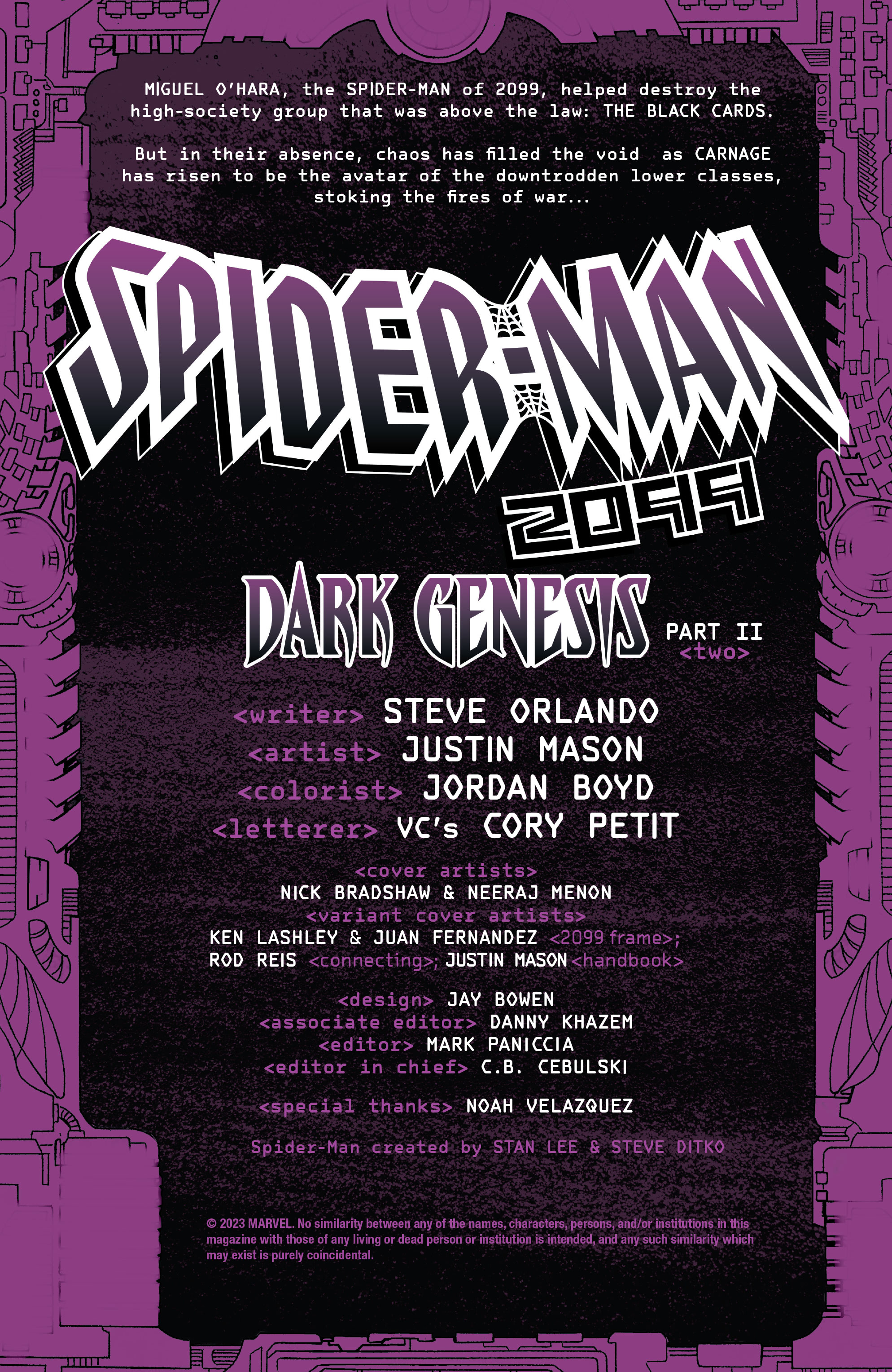 Read online Spider-Man 2099: Dark Genesis comic -  Issue #2 - 3