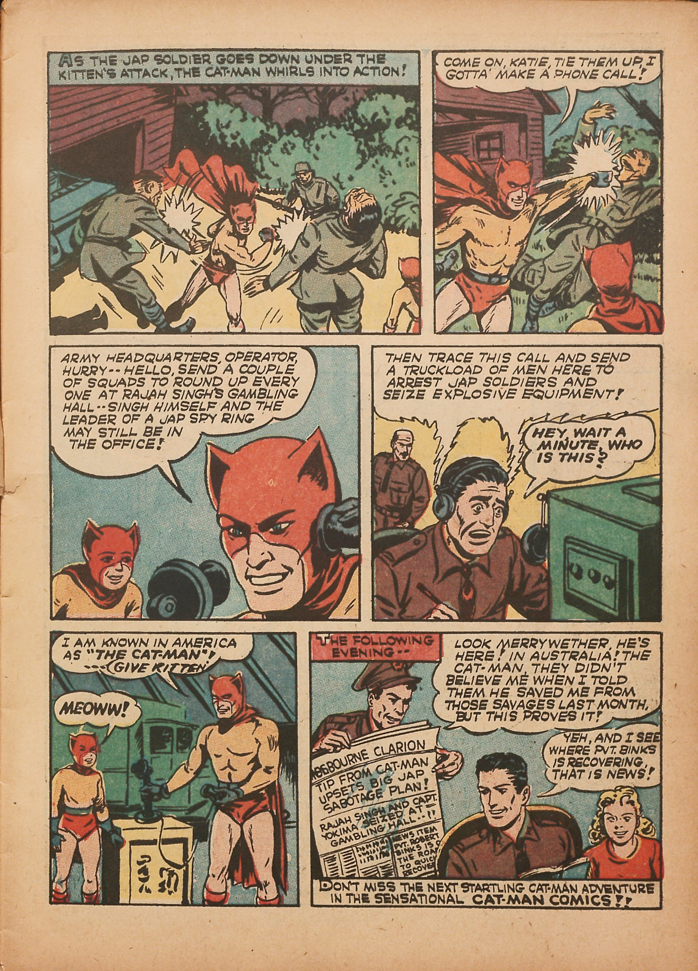 Read online Cat-Man Comics comic -  Issue #17 - 17