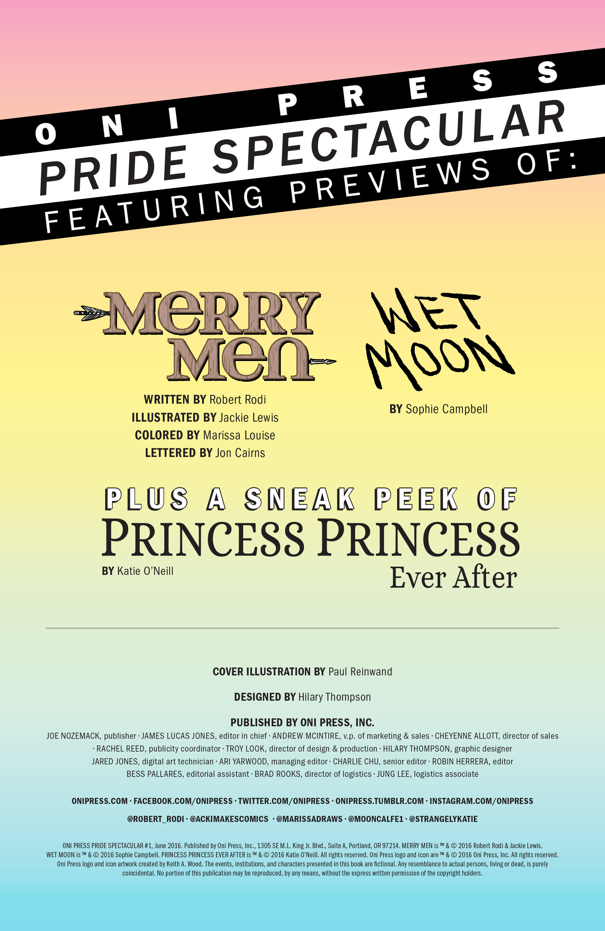 Read online Oni Press Pride Spectacular comic -  Issue # Full - 2