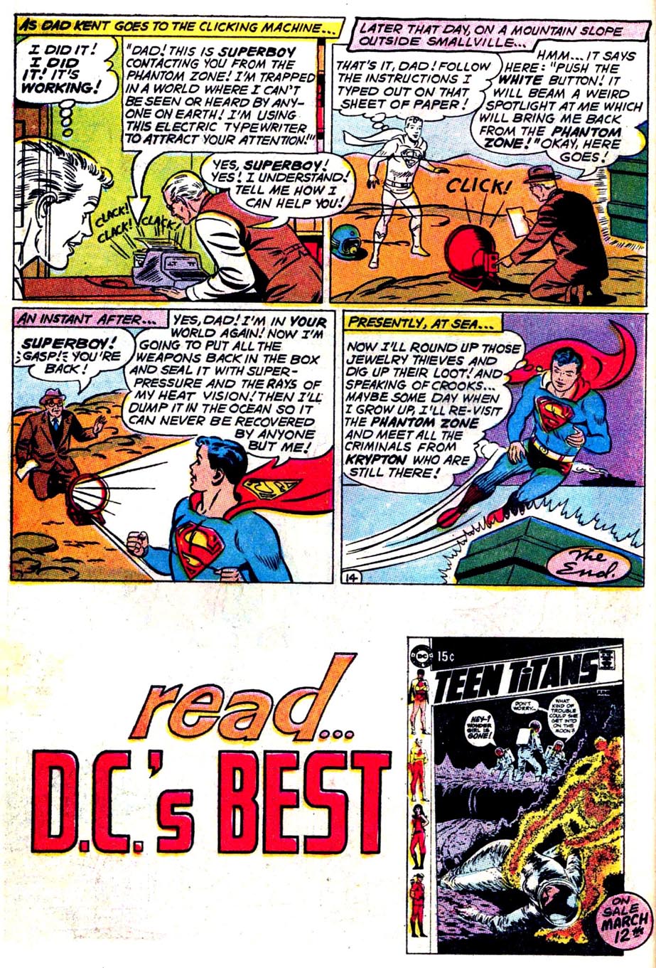 Read online Superboy (1949) comic -  Issue #165 - 46