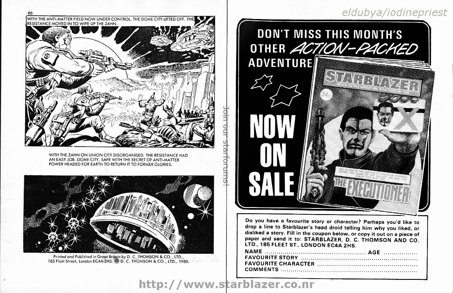 Read online Starblazer comic -  Issue #164 - 35