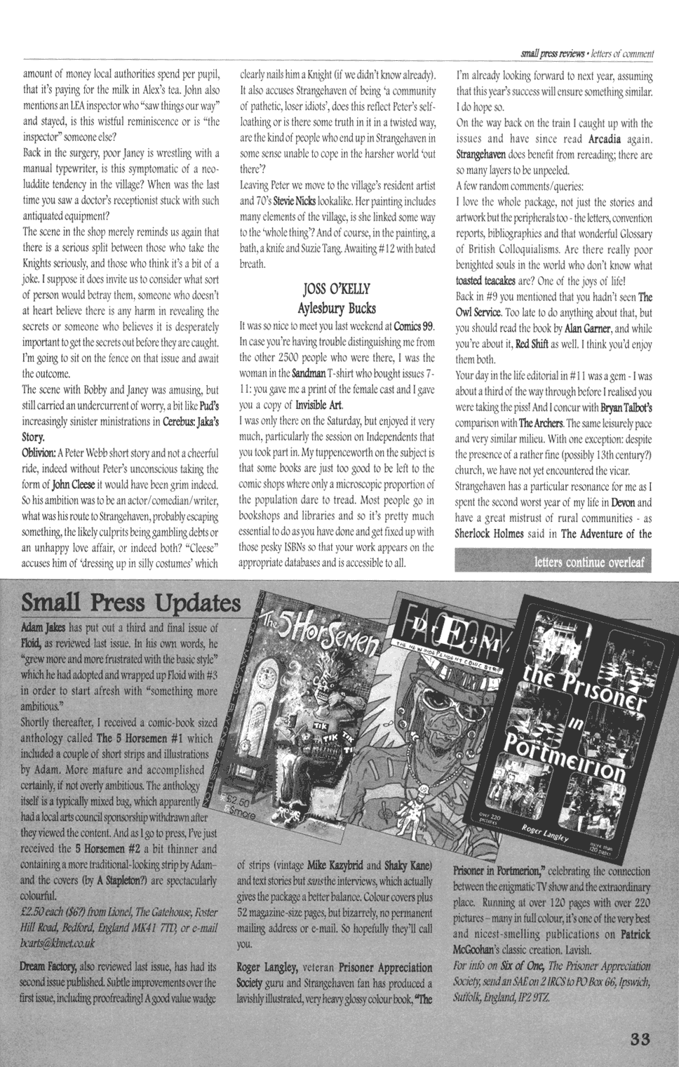 Read online Strangehaven comic -  Issue #12 - 33