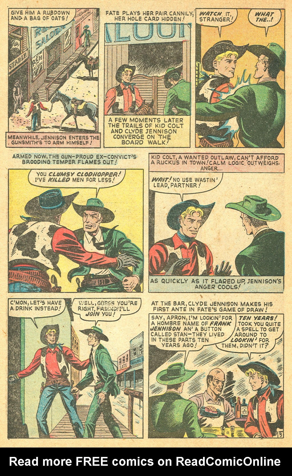 Read online Kid Colt Outlaw comic -  Issue #2 - 16
