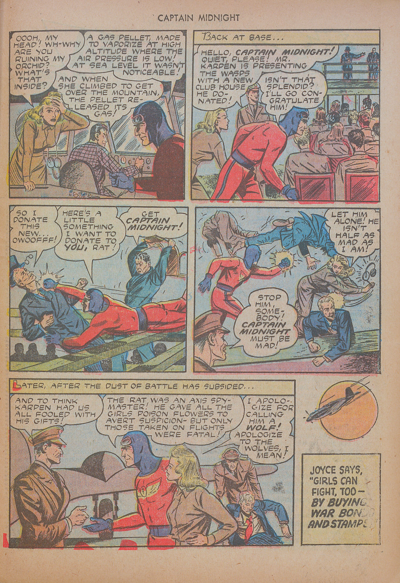 Read online Captain Midnight (1942) comic -  Issue #17 - 37
