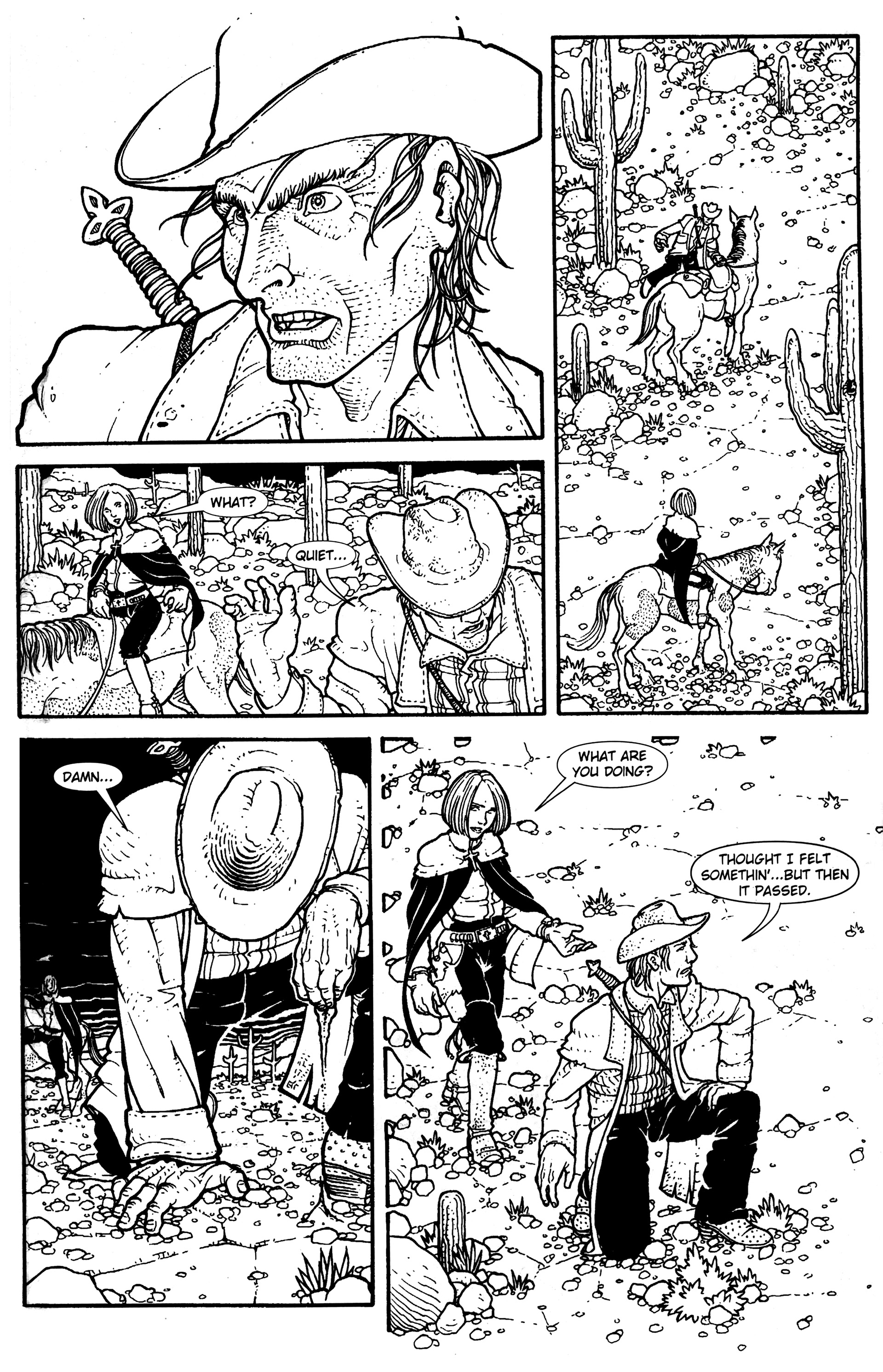 Read online Warrior Nun: Black & White comic -  Issue #13 - 17