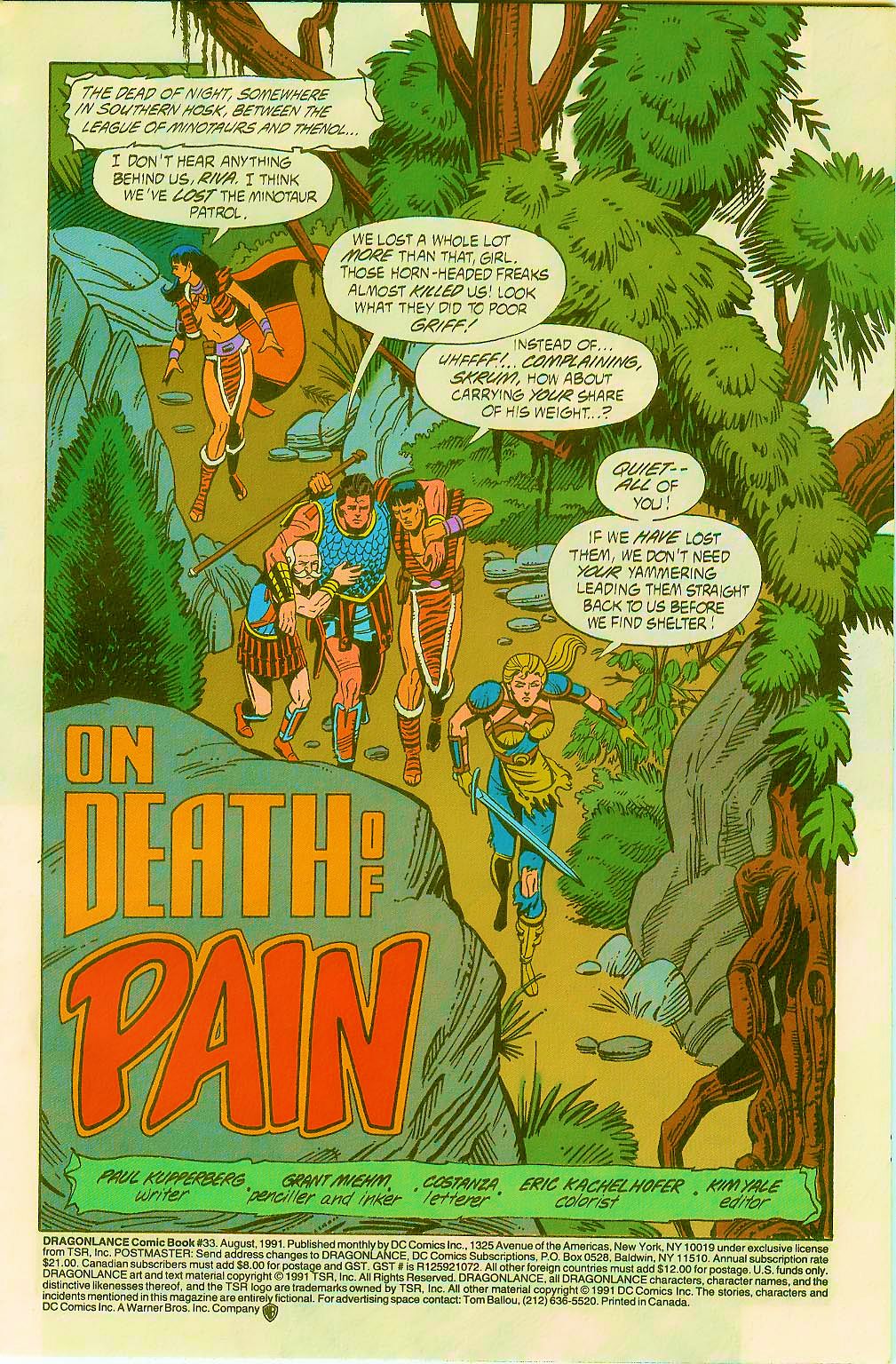 Read online Dragonlance comic -  Issue #33 - 2