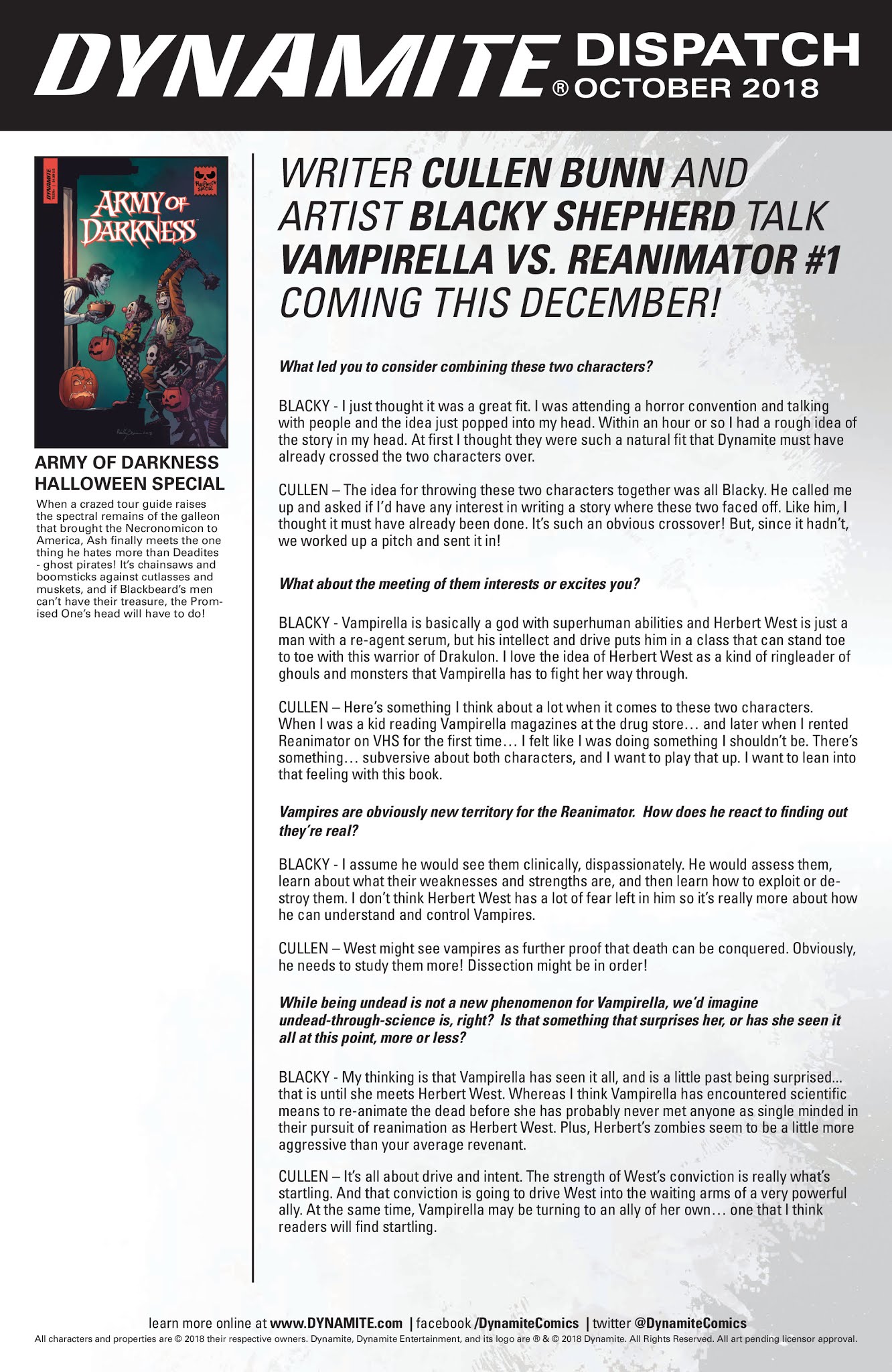 Read online Vampirella: 2018 Halloween Special comic -  Issue # Full - 27