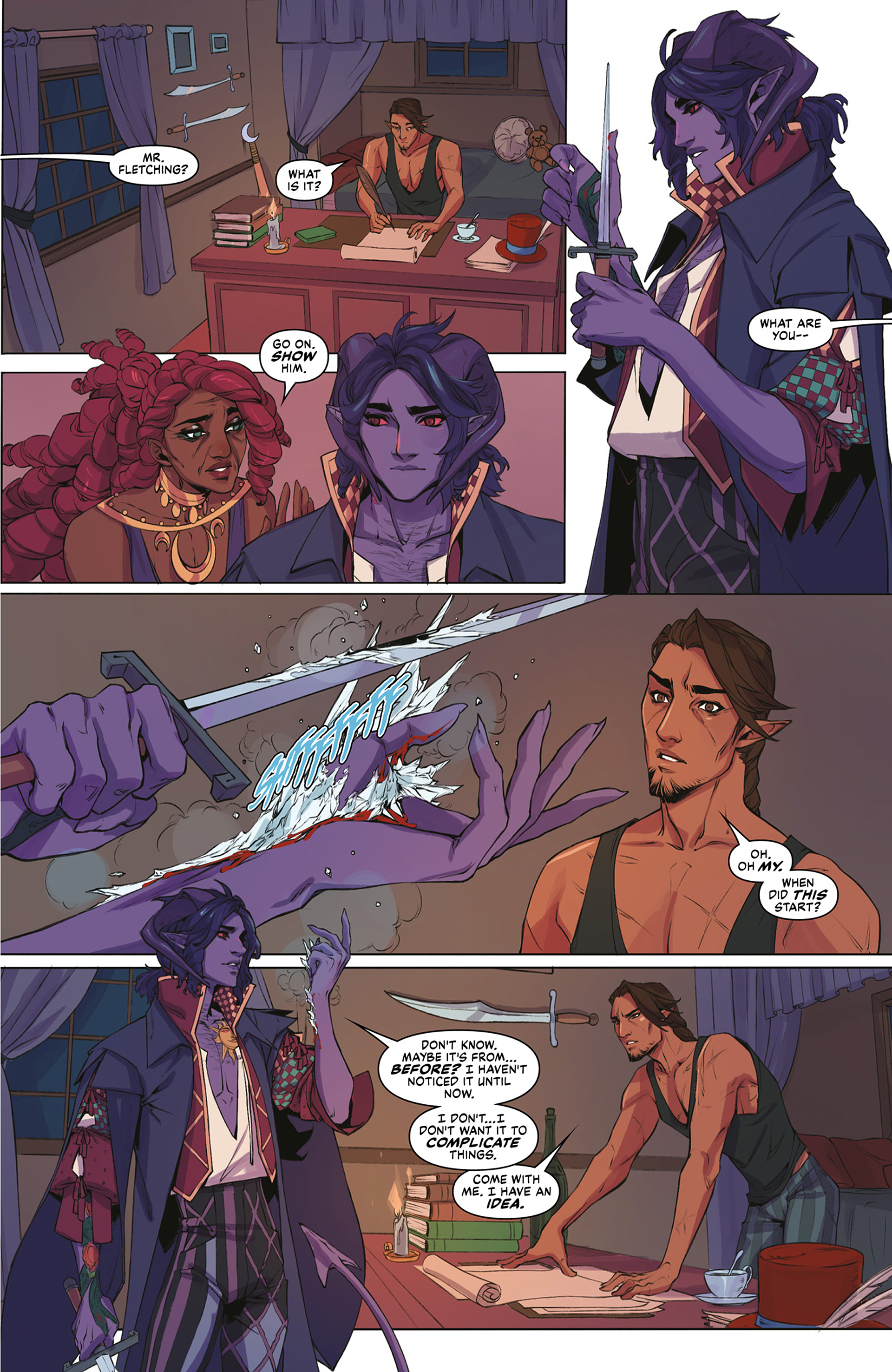 Read online Critical Role: The Mighty Nein Origins - Mollymauk Tealeaf comic -  Issue # Full - 29