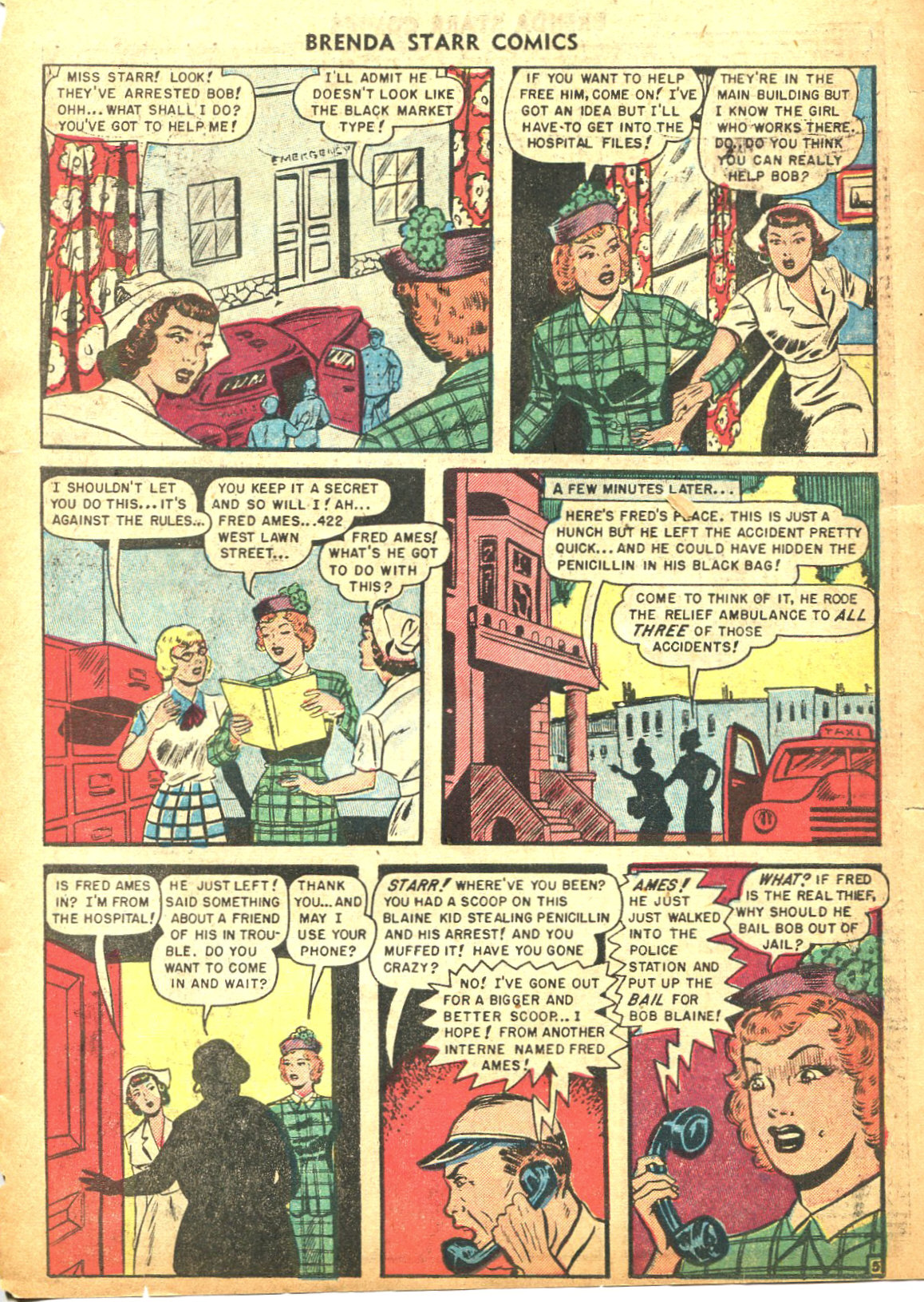 Read online Brenda Starr (1948) comic -  Issue #10 - 7