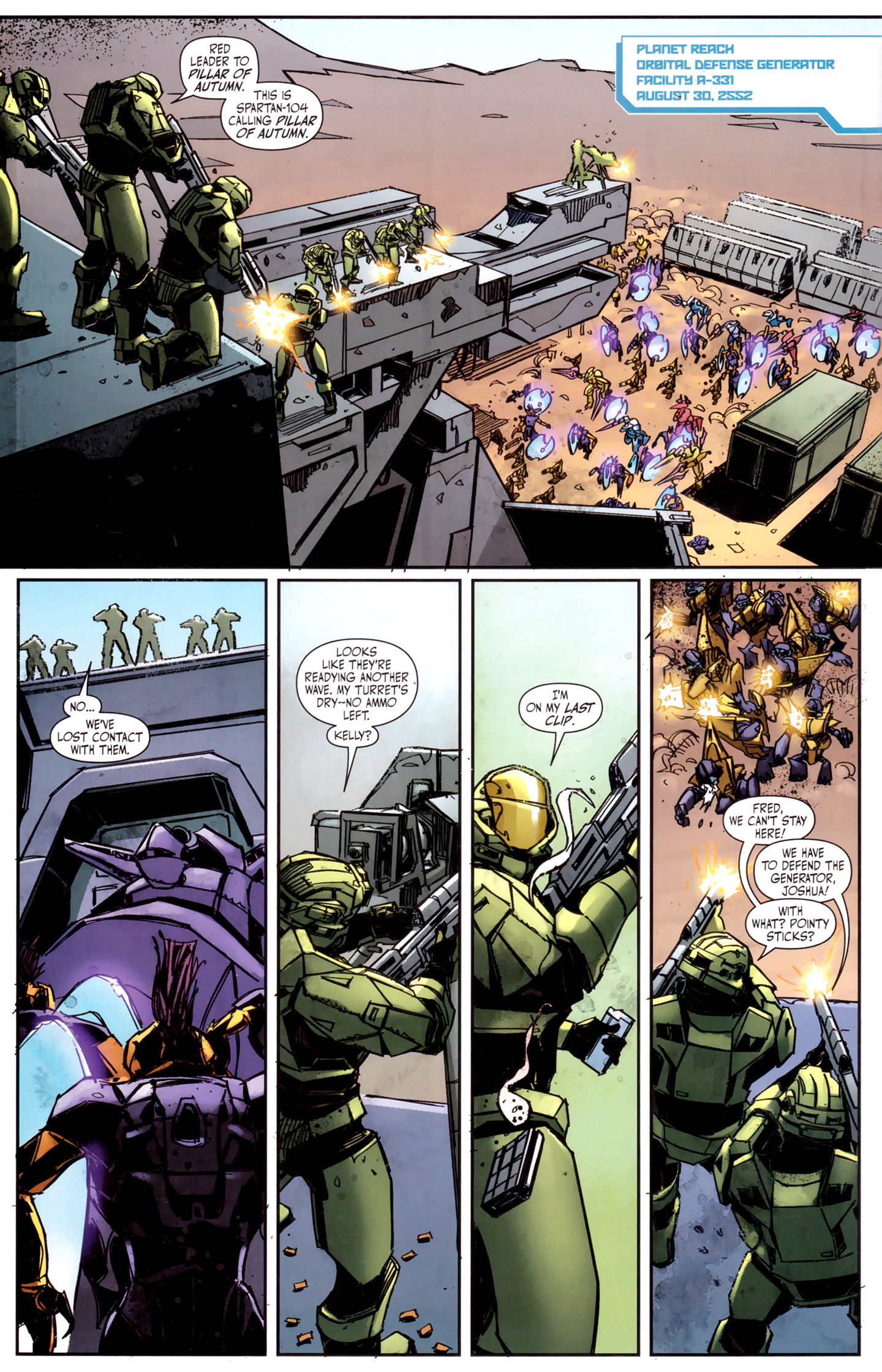 Read online Halo: Fall Of Reach - Invasion comic -  Issue #4 - 10