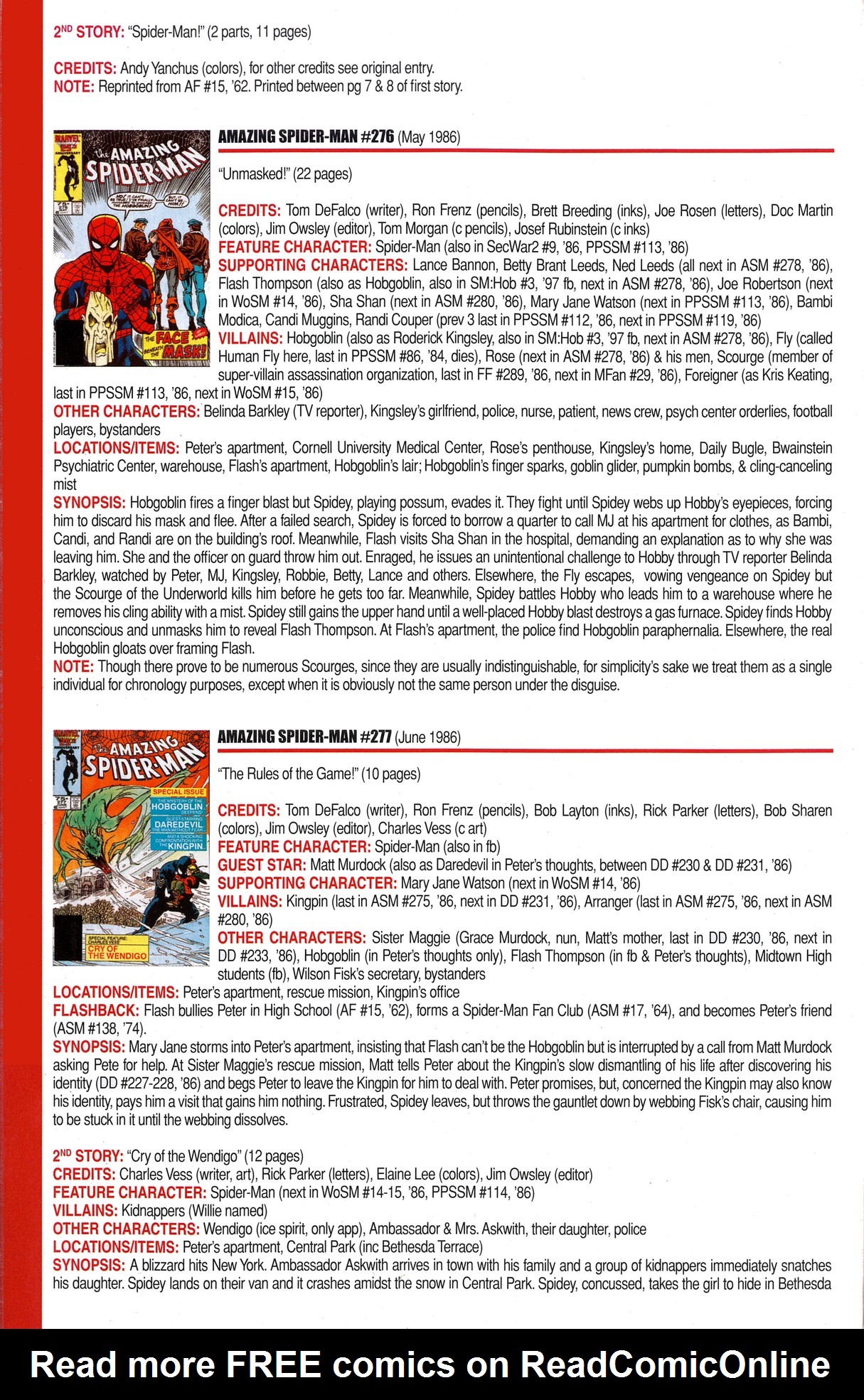 Read online Official Index to the Marvel Universe comic -  Issue #6 - 18